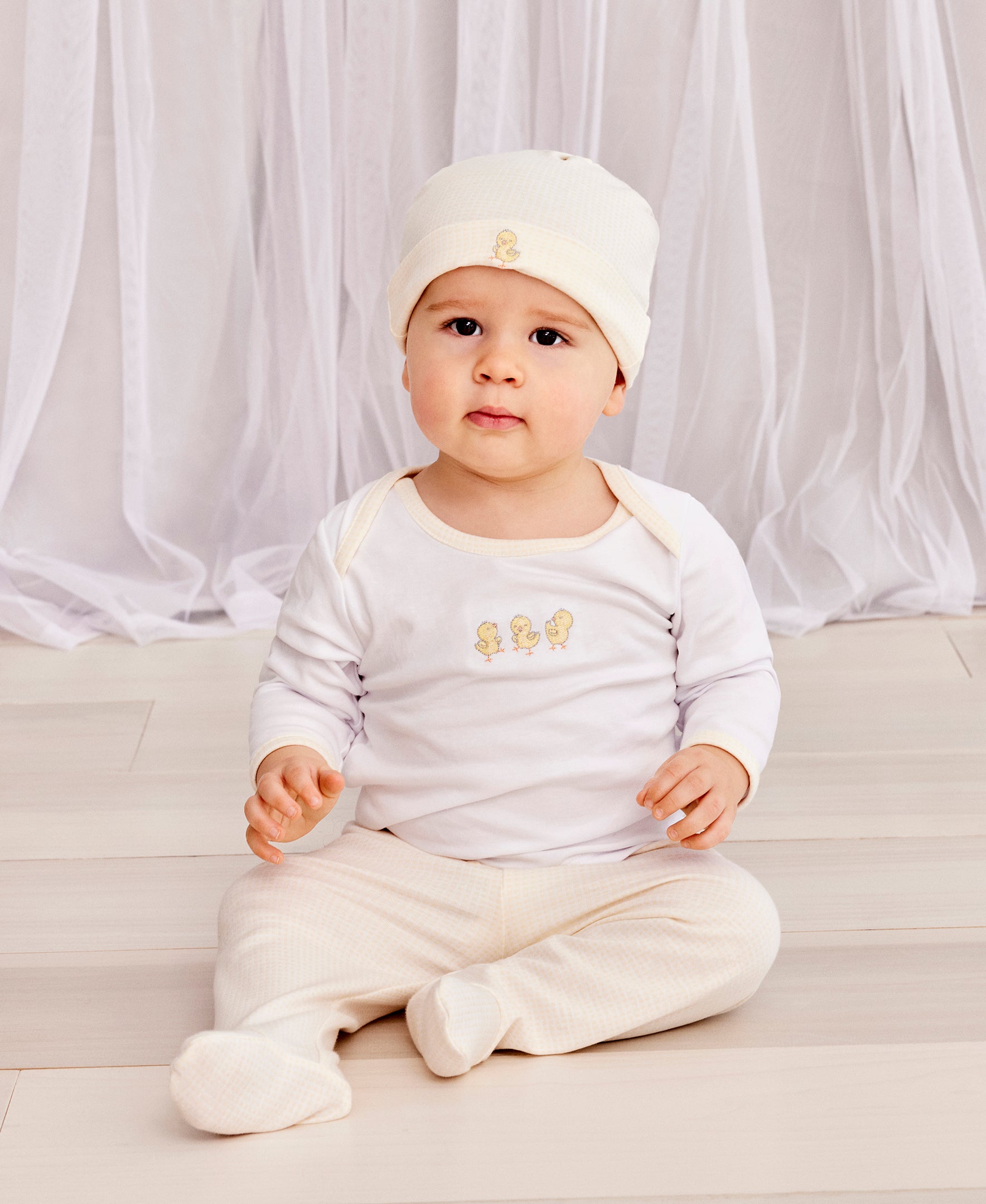 Cheery Chicks Footed Pant Set - Kissy Kissy