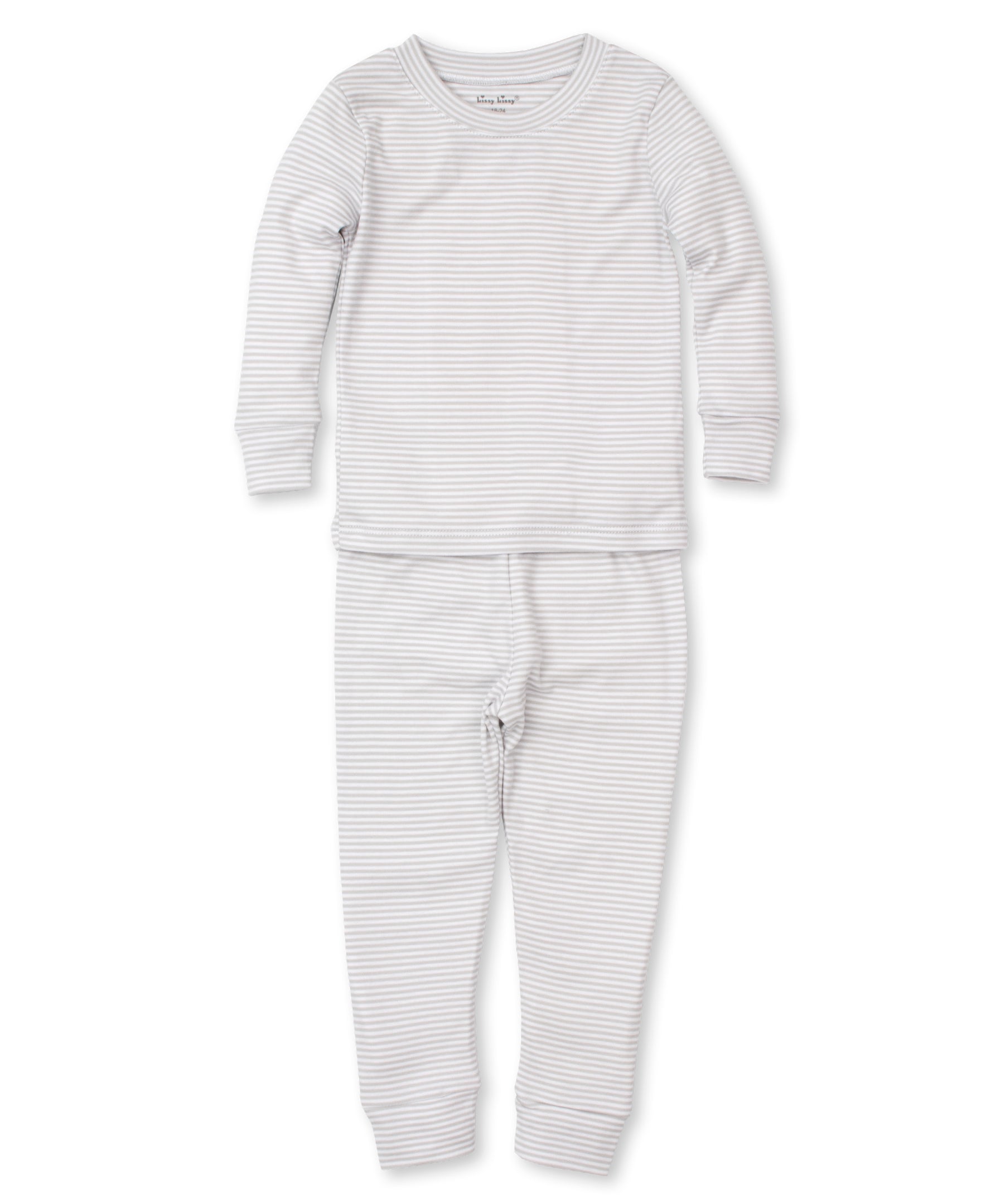 Silver Simple Stripes Pajama Set - Kissy Kissy