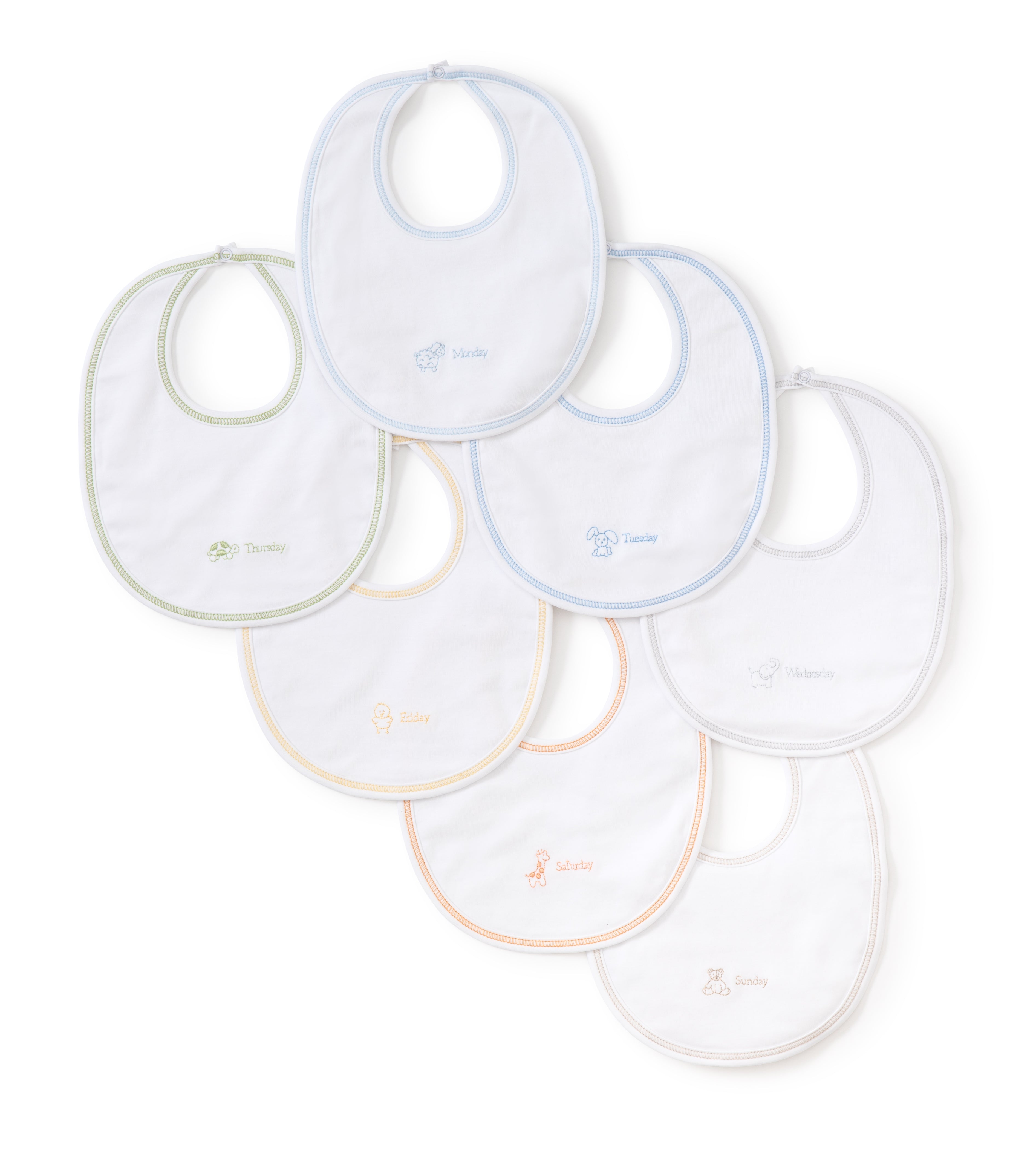 Days of the Week Boys Bib Set - Kissy Kissy