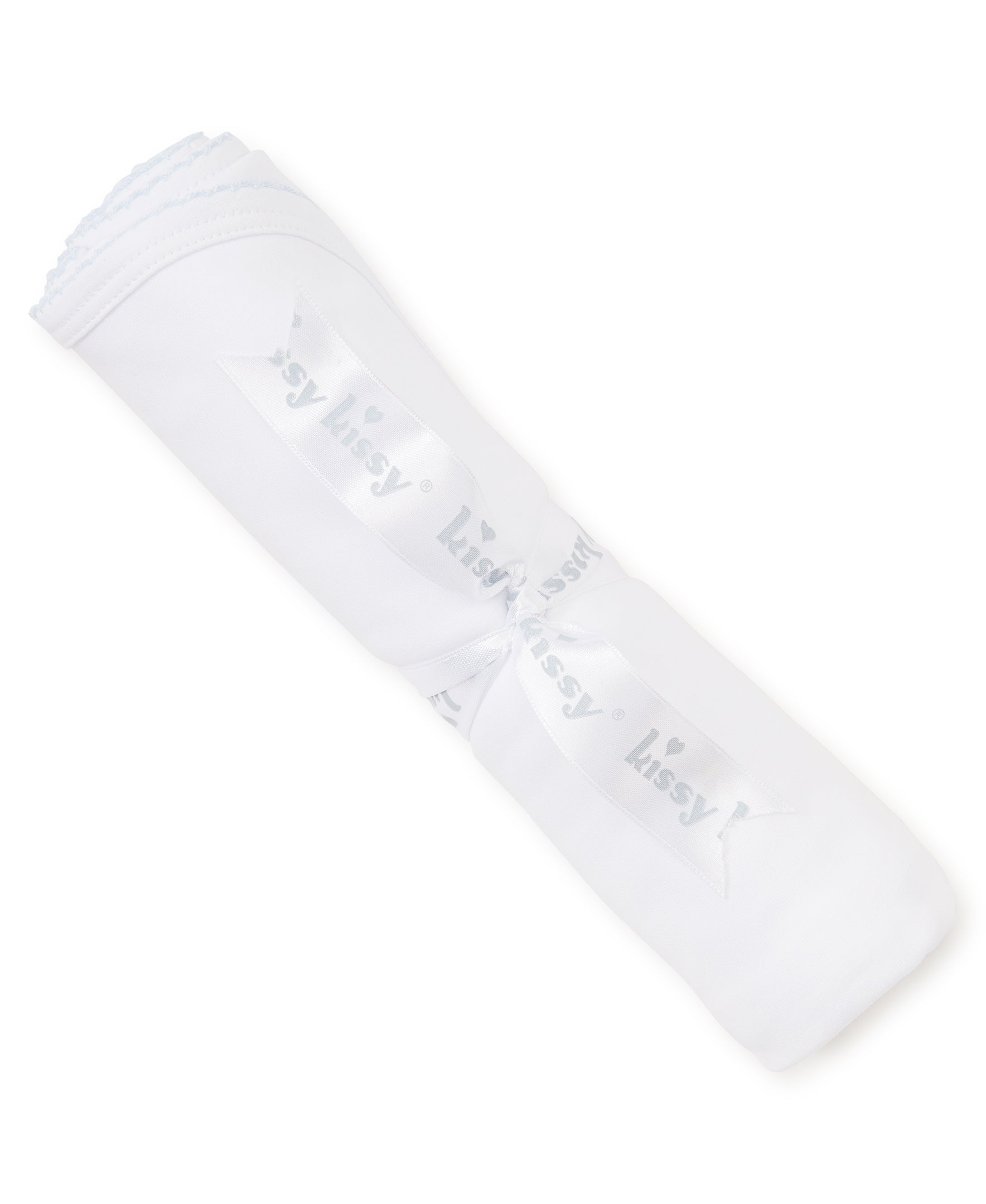White/Blue Kissy Basics Blanket - Kissy Kissy