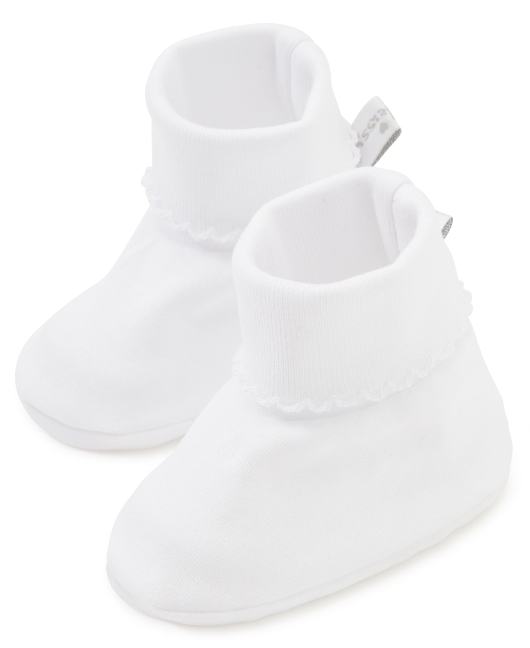 White Kissy Basics Booties - Kissy Kissy