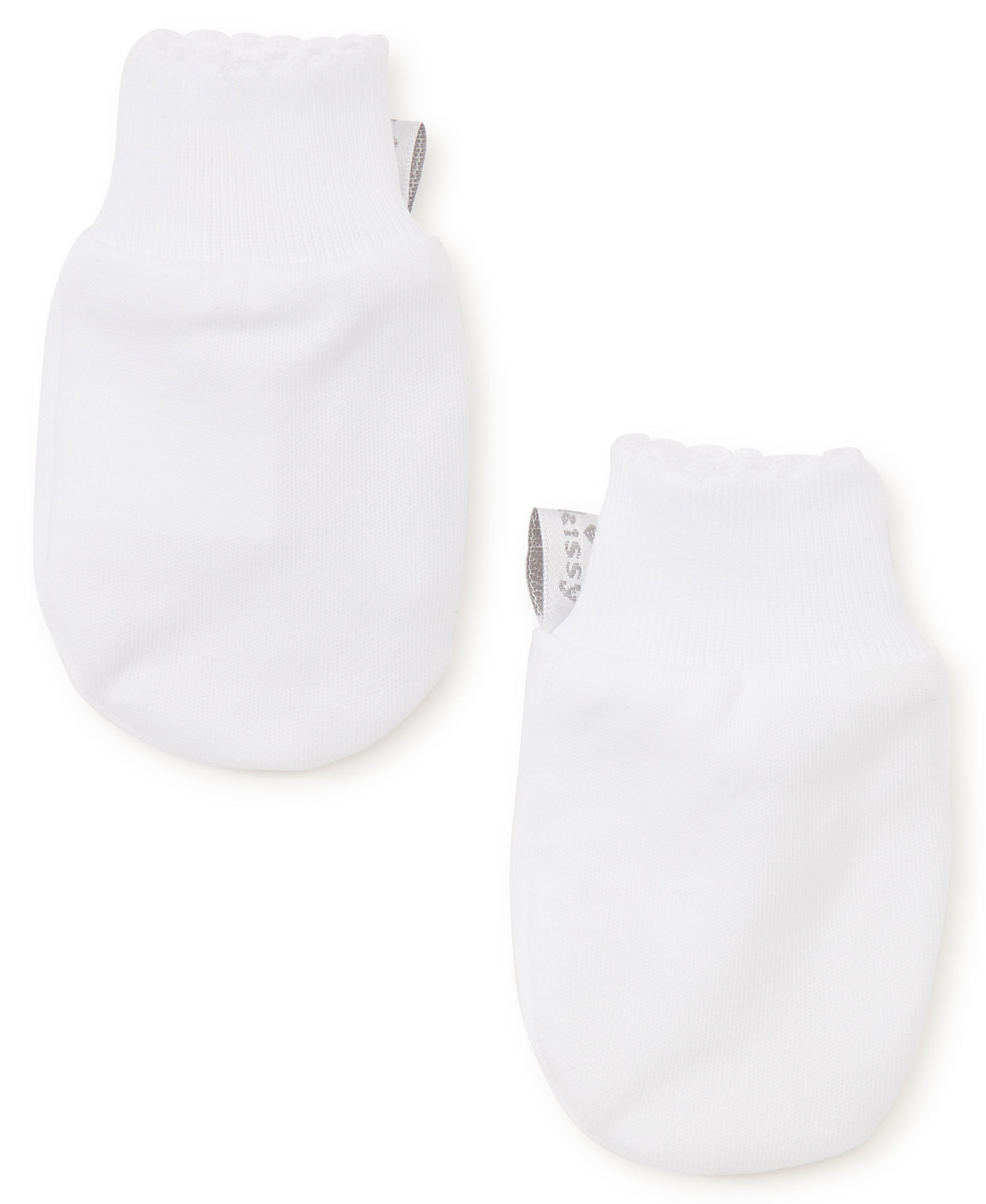 White Kissy Basics Mittens - Kissy Kissy