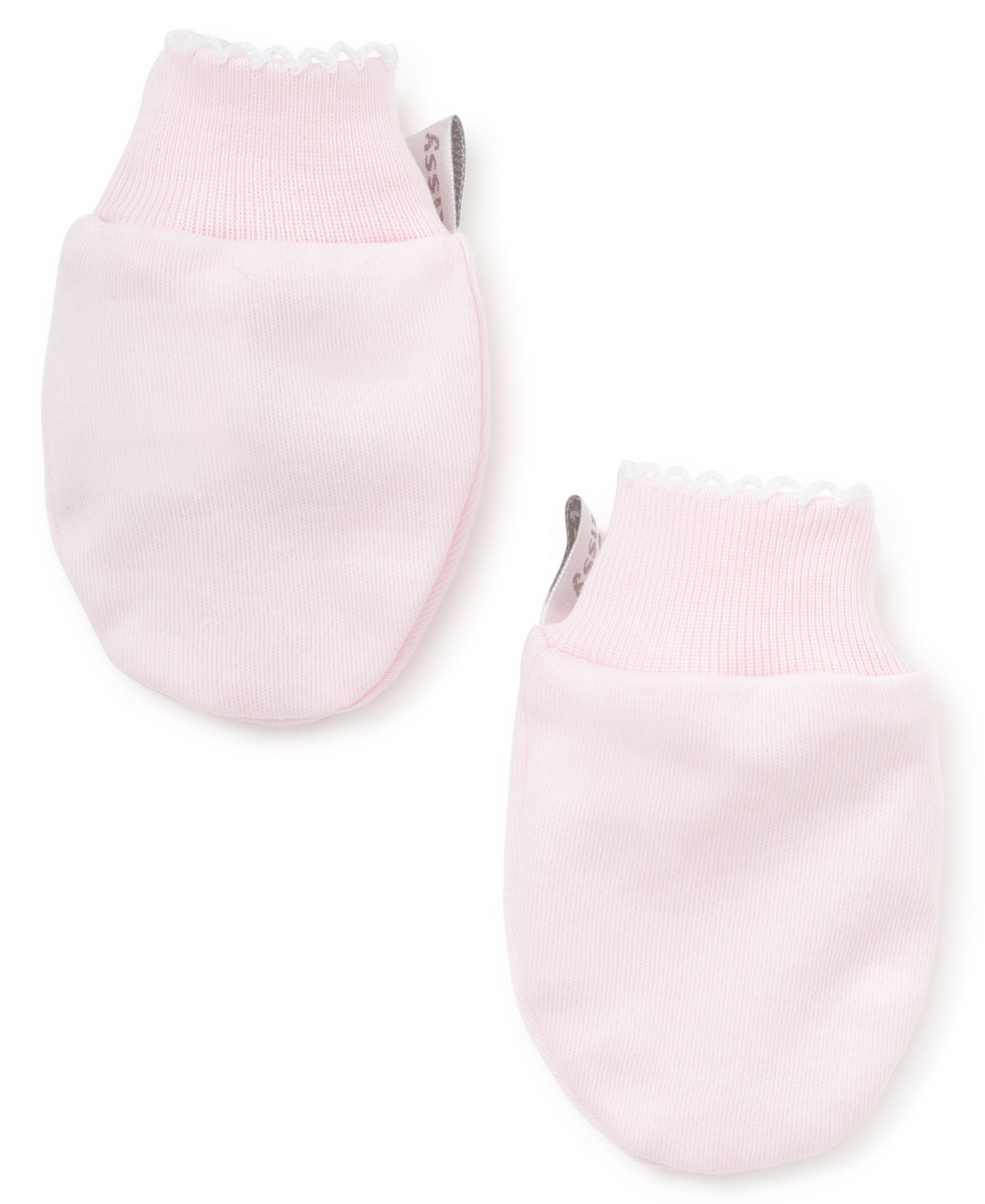 Pink/White Kissy Basics Mittens - Kissy Kissy