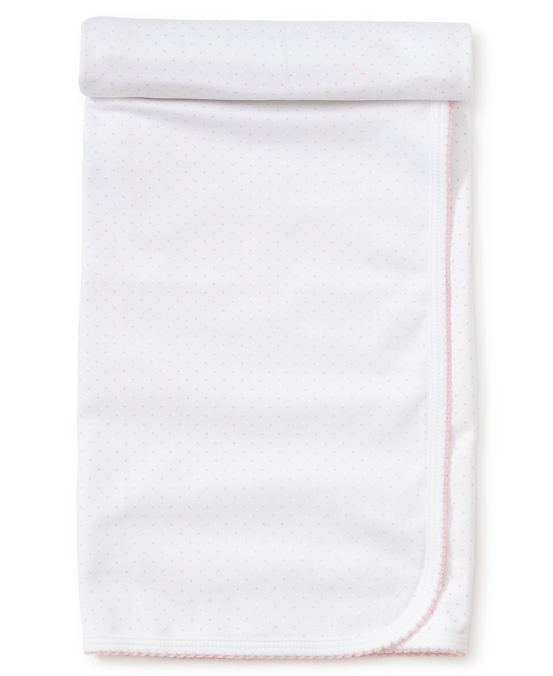 White/Pink New Kissy Dots Print Blanket - Kissy Kissy