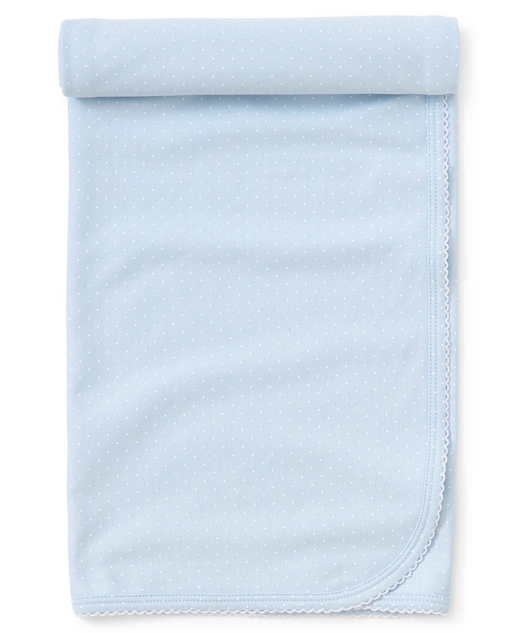 Kissy Kissy Blanket with Hand Embroidery Premier Sweet Sheep White Light Blue