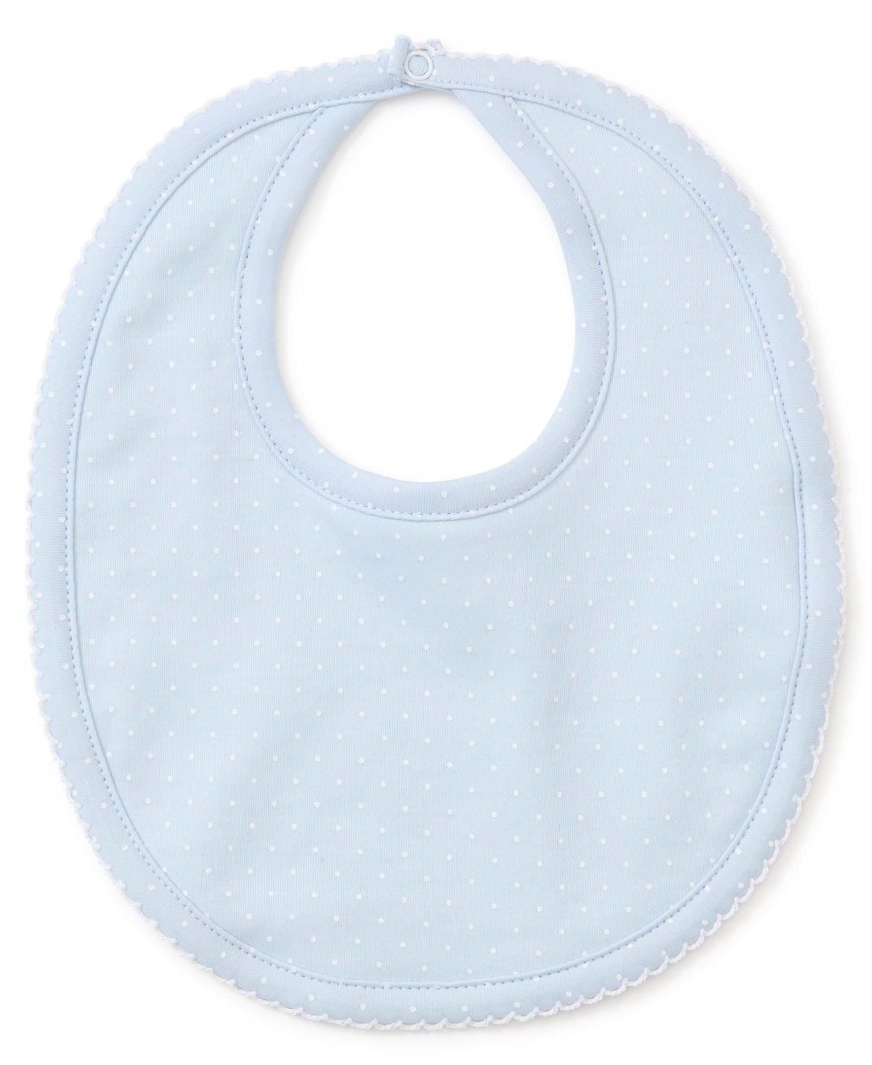 Blue/White New Kissy Dots Print Bib - Kissy Kissy