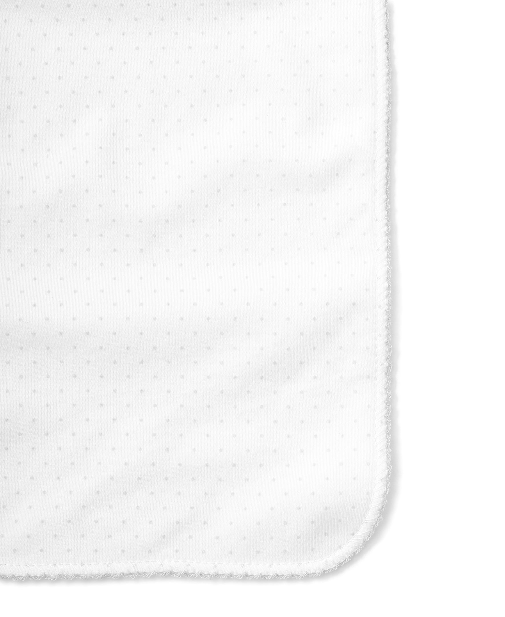 White/Silver New Kissy Dots Print Burp - Kissy Kissy