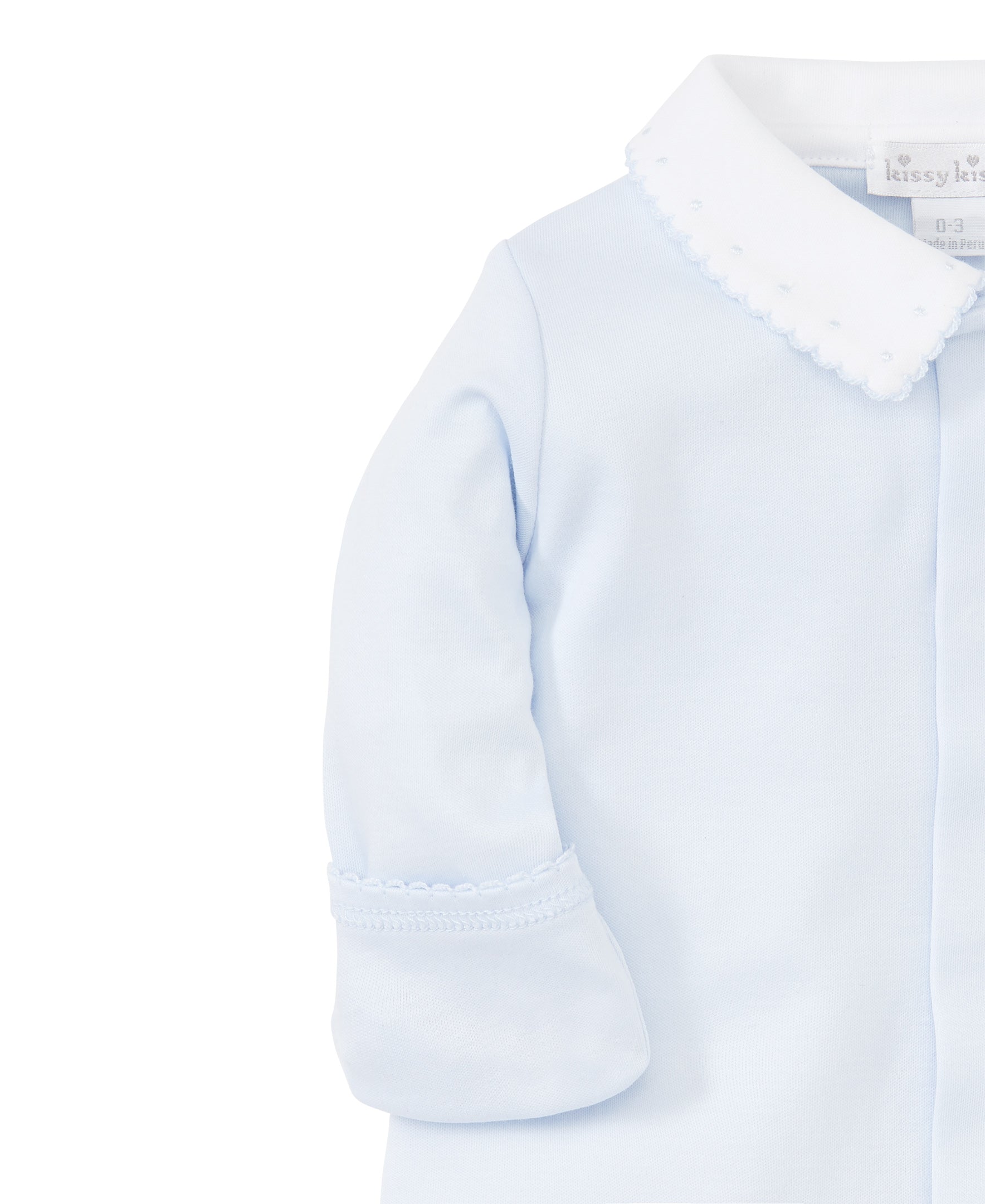 Blue Kissy New Beginnings Footie w/Collar - Kissy Kissy