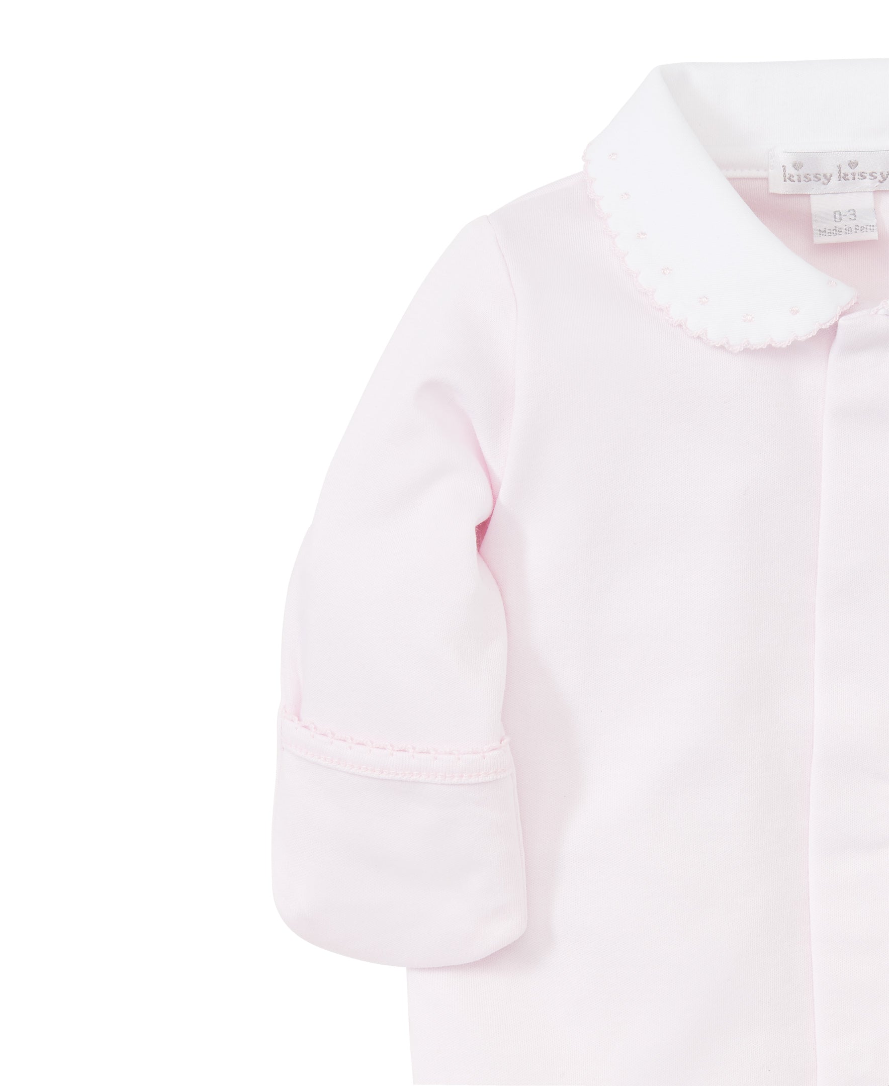 Pink Kissy New Beginnings Footie w/Collar - Kissy Kissy