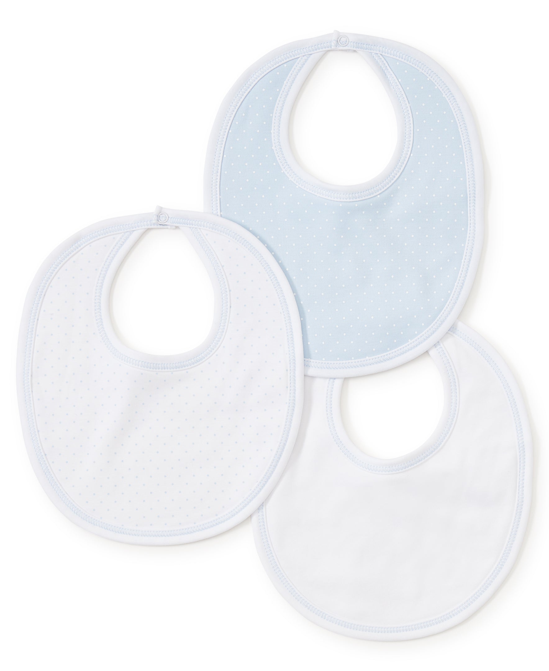 Blue Dot 3 Pack Bib Set w/ Tulle Bag - Kissy Kissy