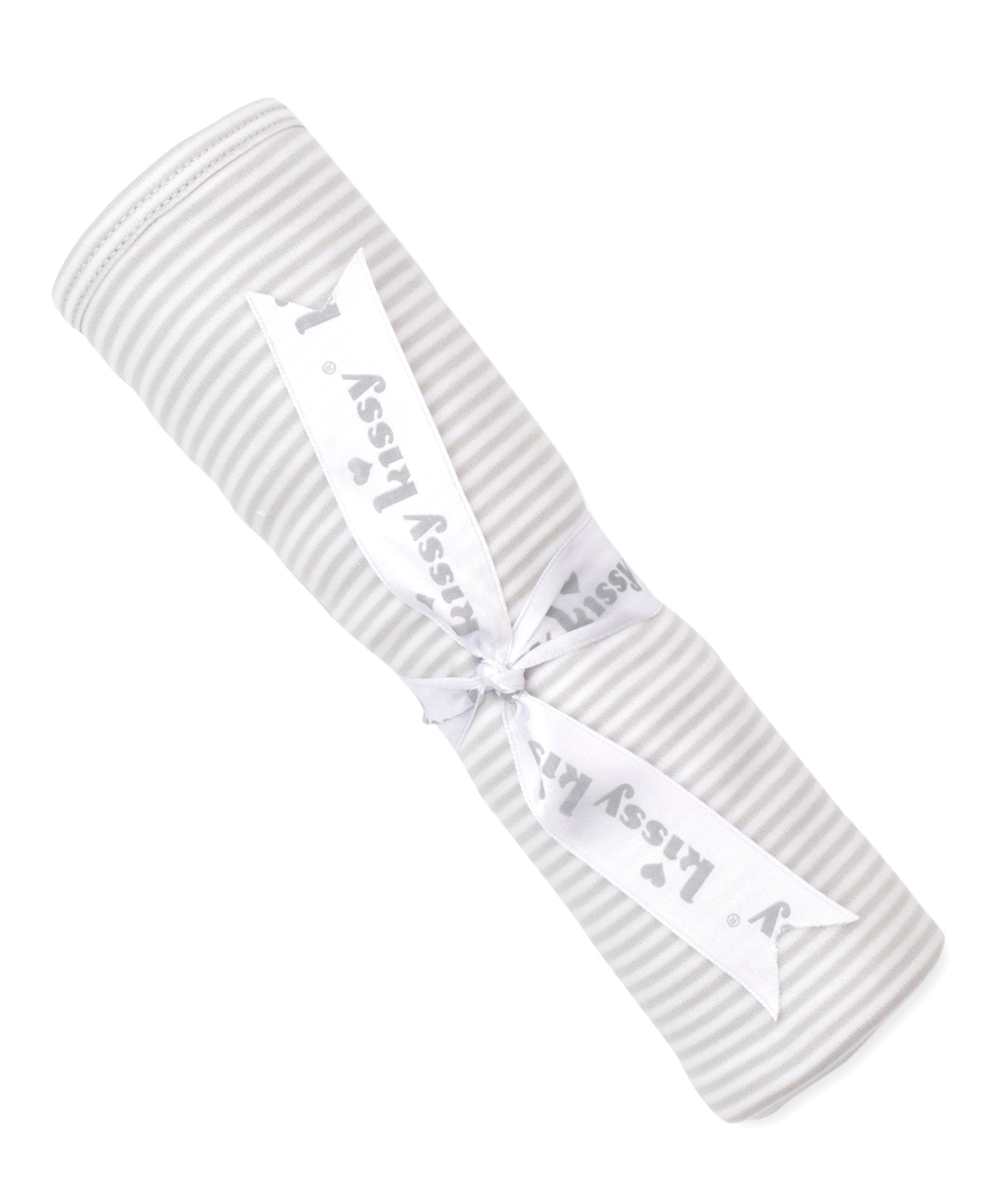 Silver Simple Stripes Blanket - Kissy Kissy