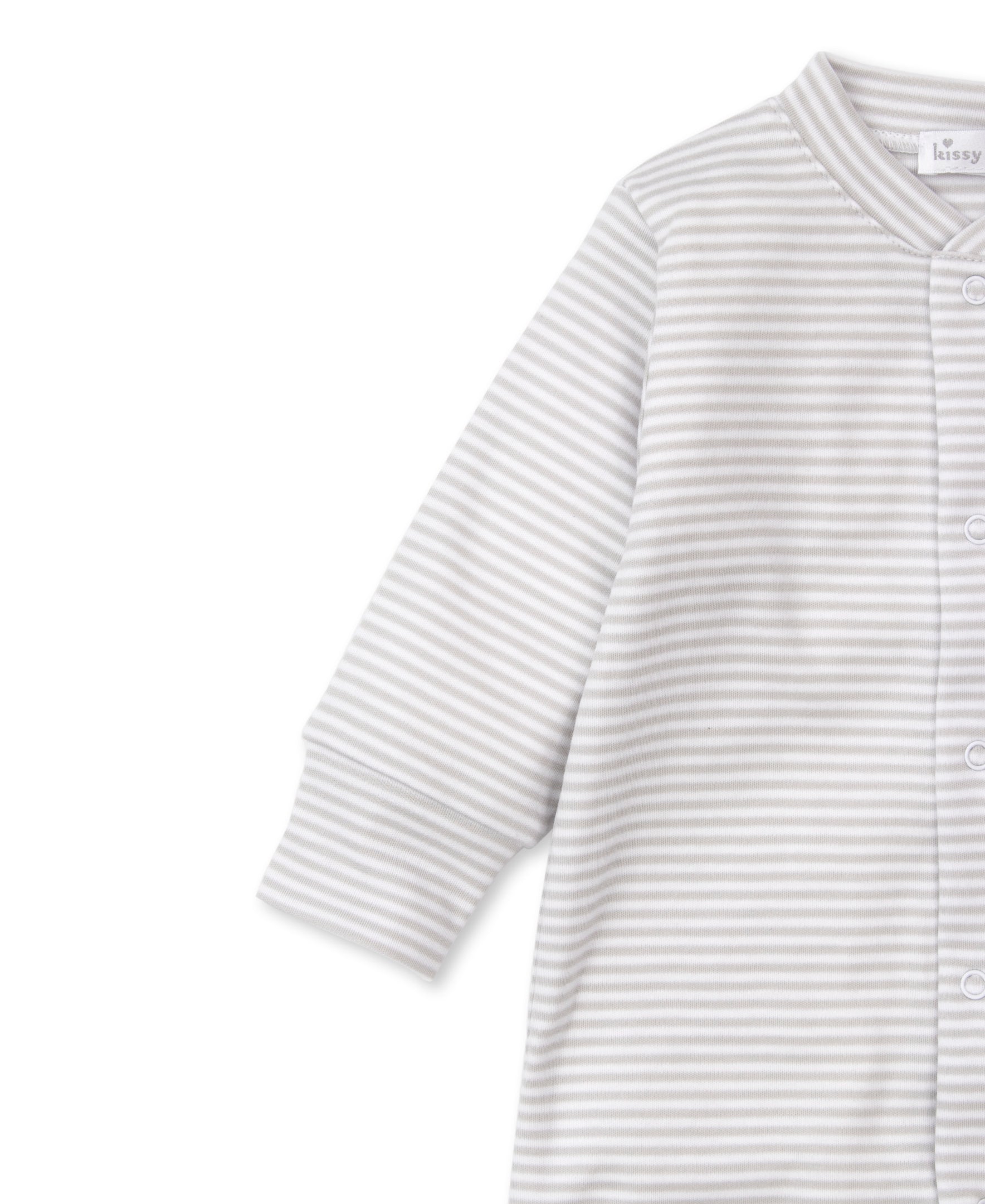 Simple Stripes Silver Playsuit - Kissy Kissy