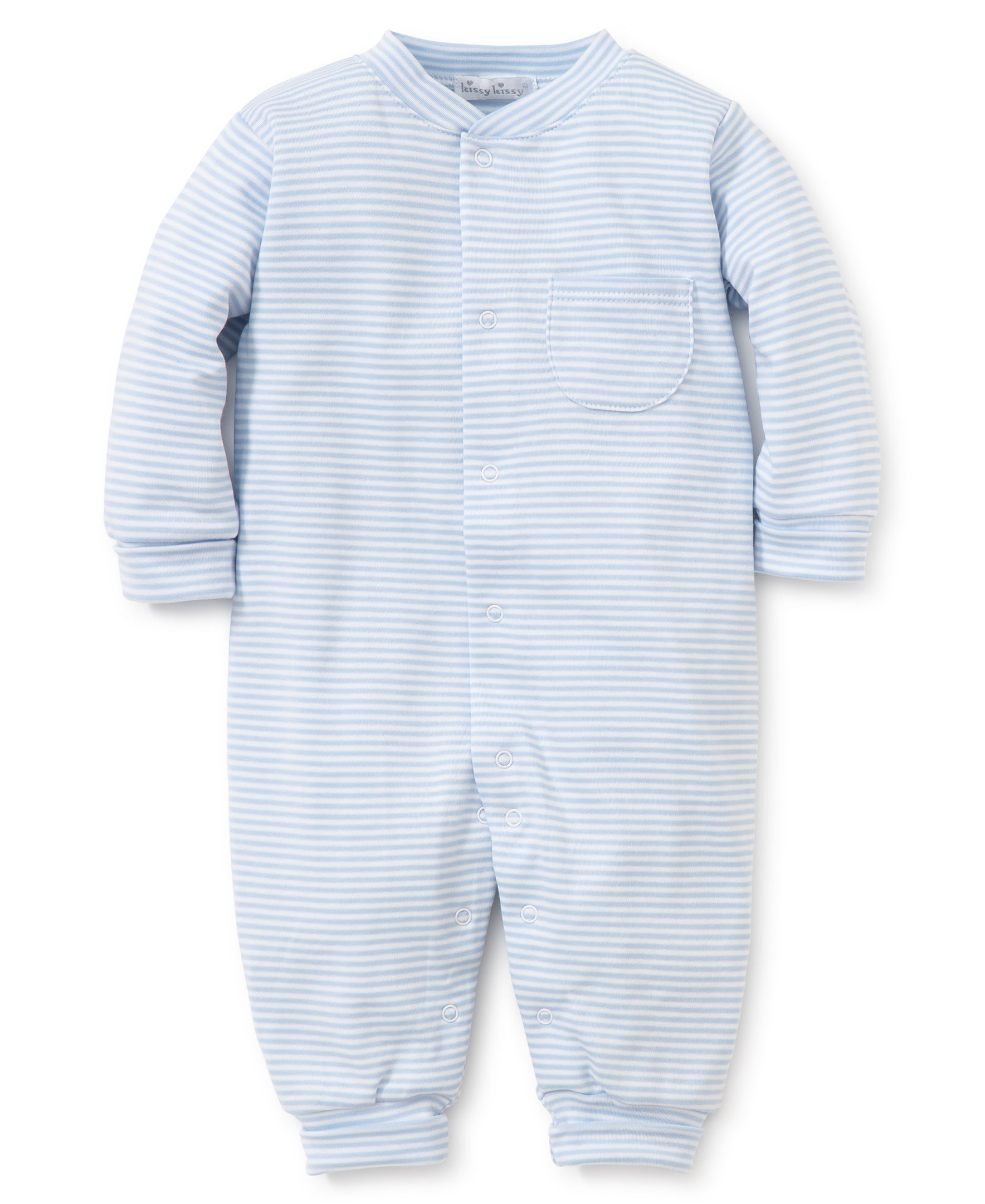 Simple Stripes Blue Playsuit - Kissy Kissy