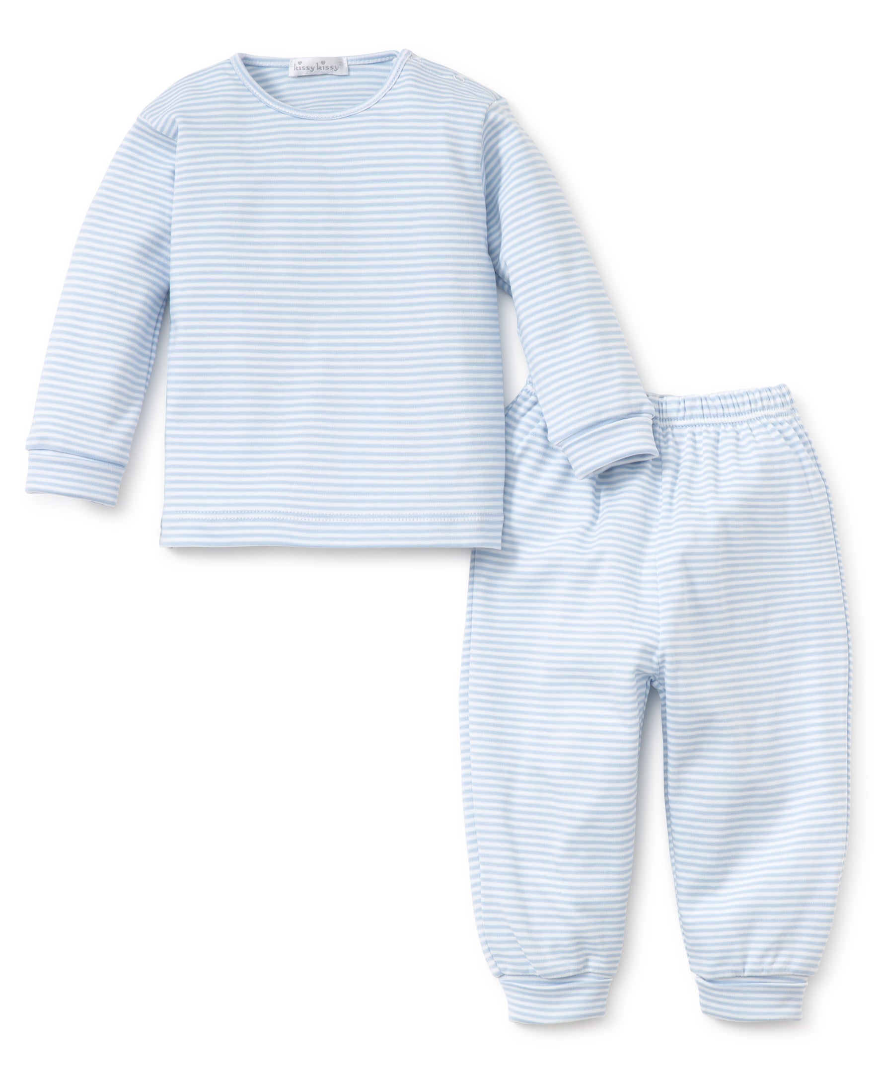 Simple Stripes Long Sleeve Tee and Pant Set - Kissy Kissy
