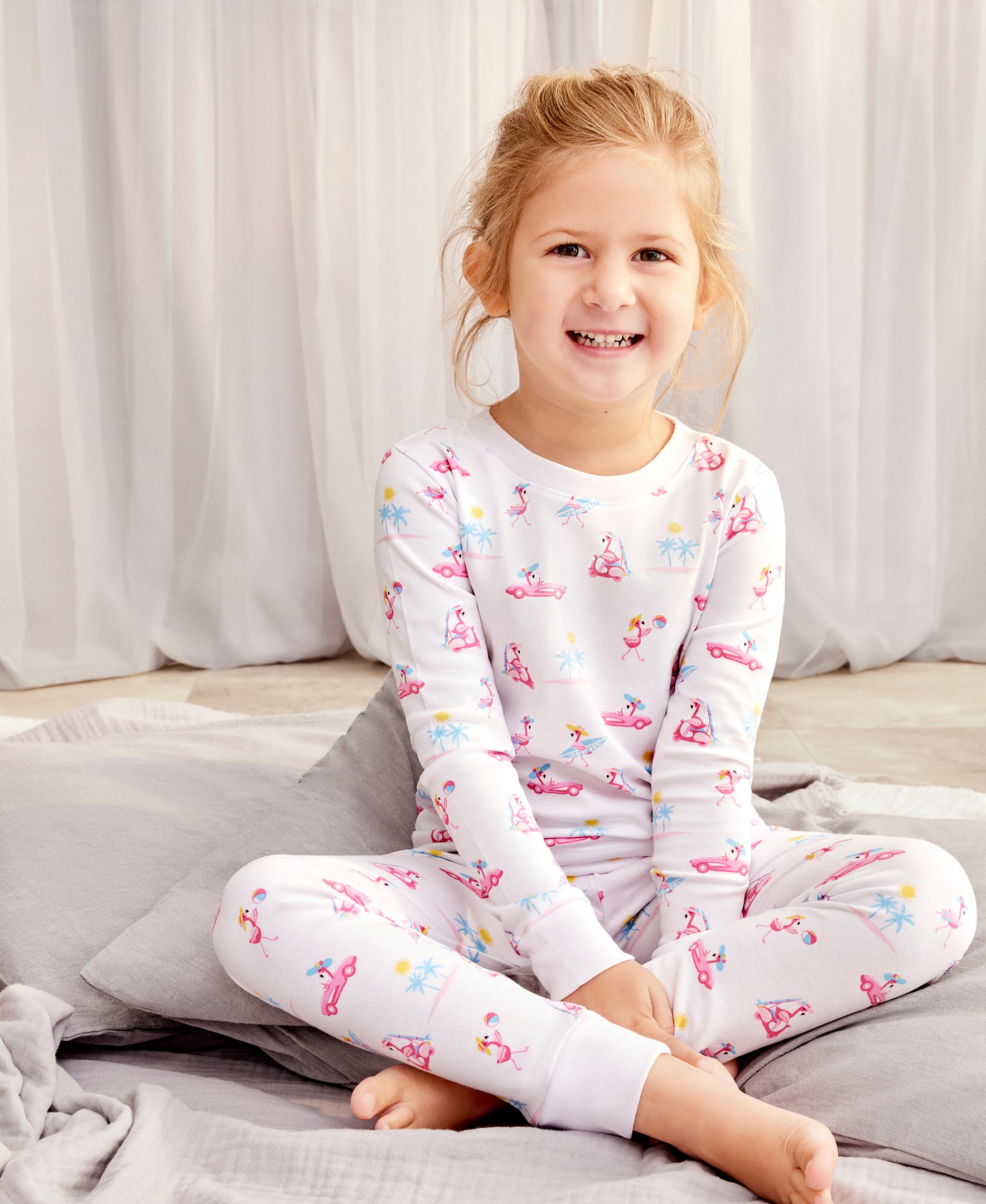 Flamingos Surfs Up Toddler Pajama Set - Kissy Kissy