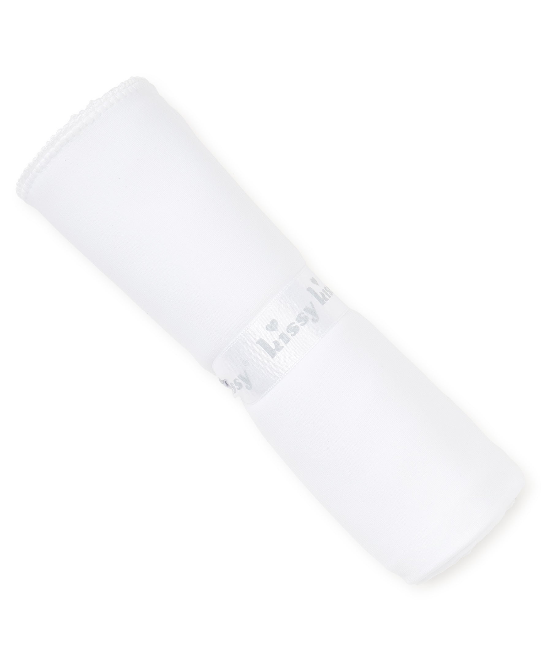 White New Premier Basics Blanket - Kissy Kissy