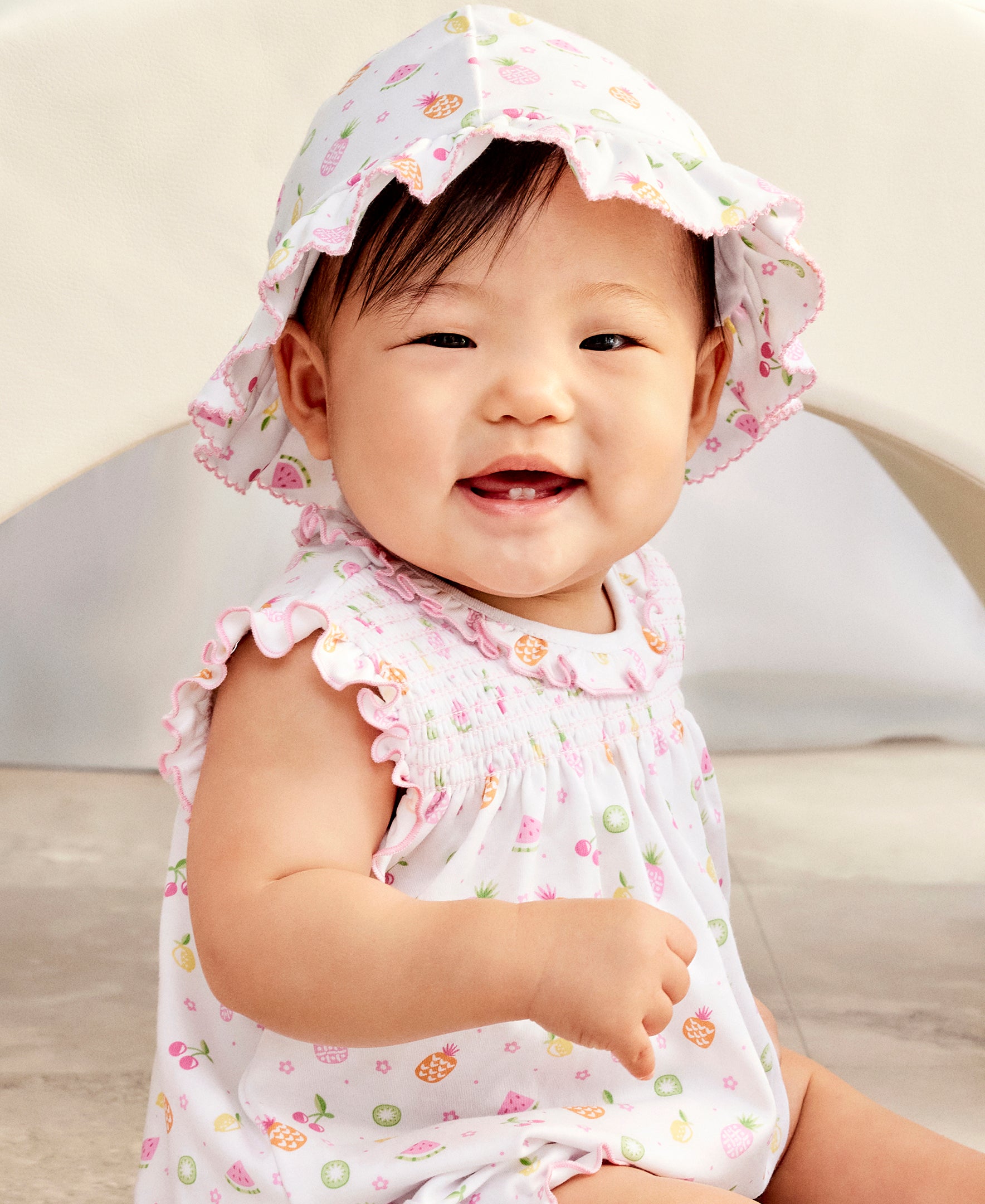 Fruit Fiesta White Floppy Hat - Kissy Kissy
