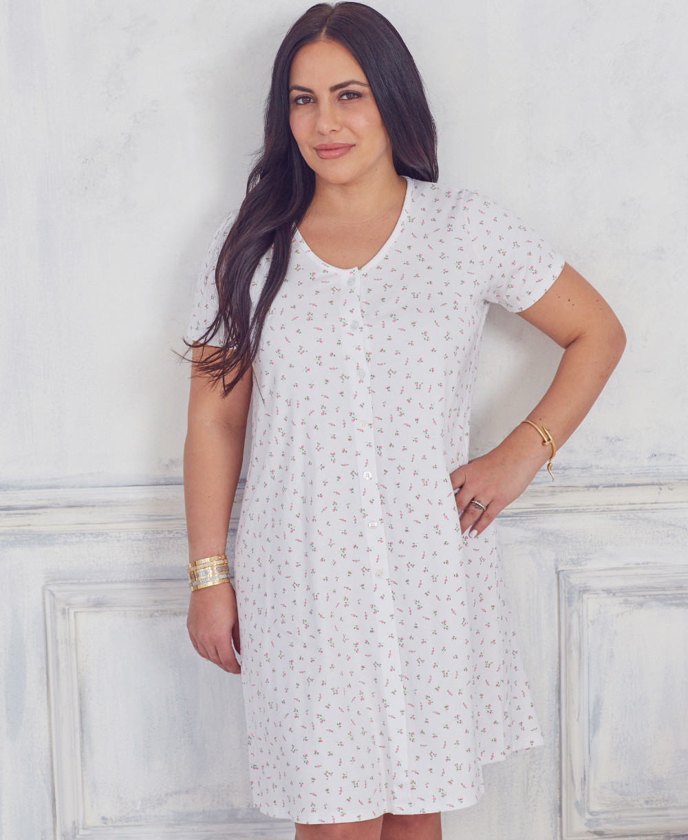 Garden Roses Women's Nightgown - Kissy Kissy