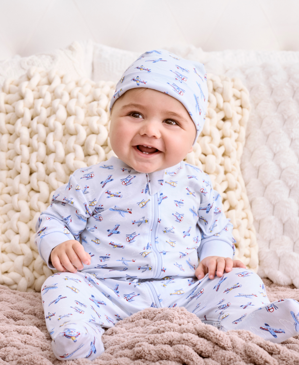 Air Adventures Zip Footie - Kissy Kissy