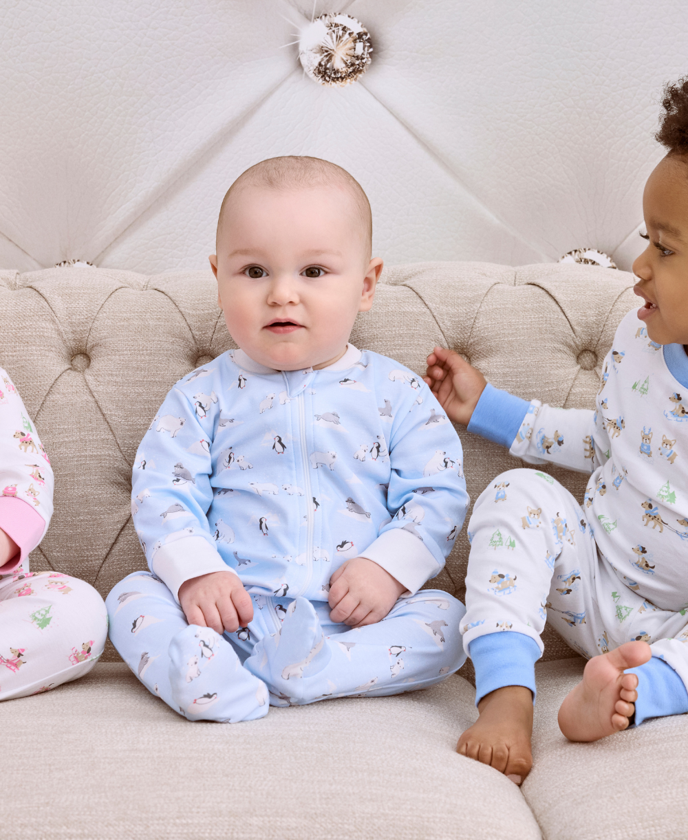 Arctic Awe Zip Footie - Kissy Kissy