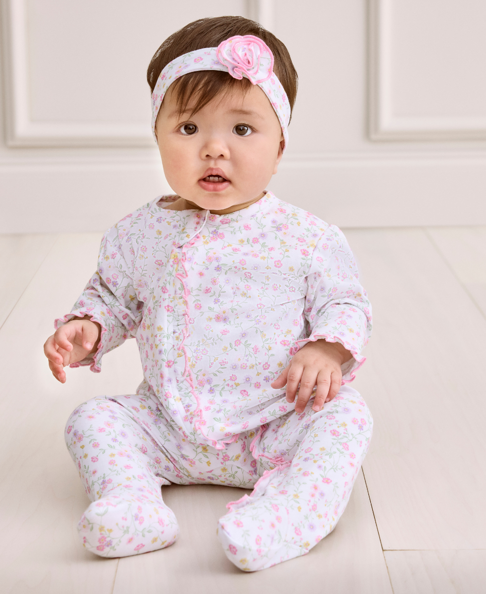 Autumn Gardens Zip Footie - Kissy Kissy