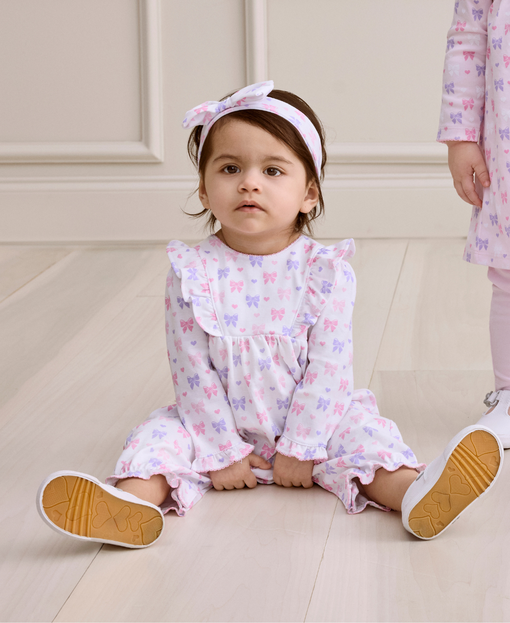 Billowy Bows White Playsuit - Kissy Kissy