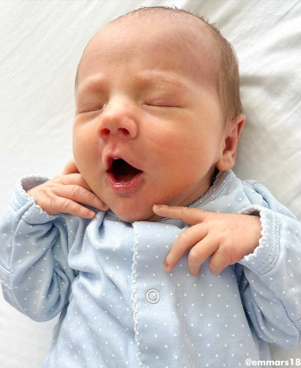 Blue/White New Kissy Dots Print Footie - Kissy Kissy