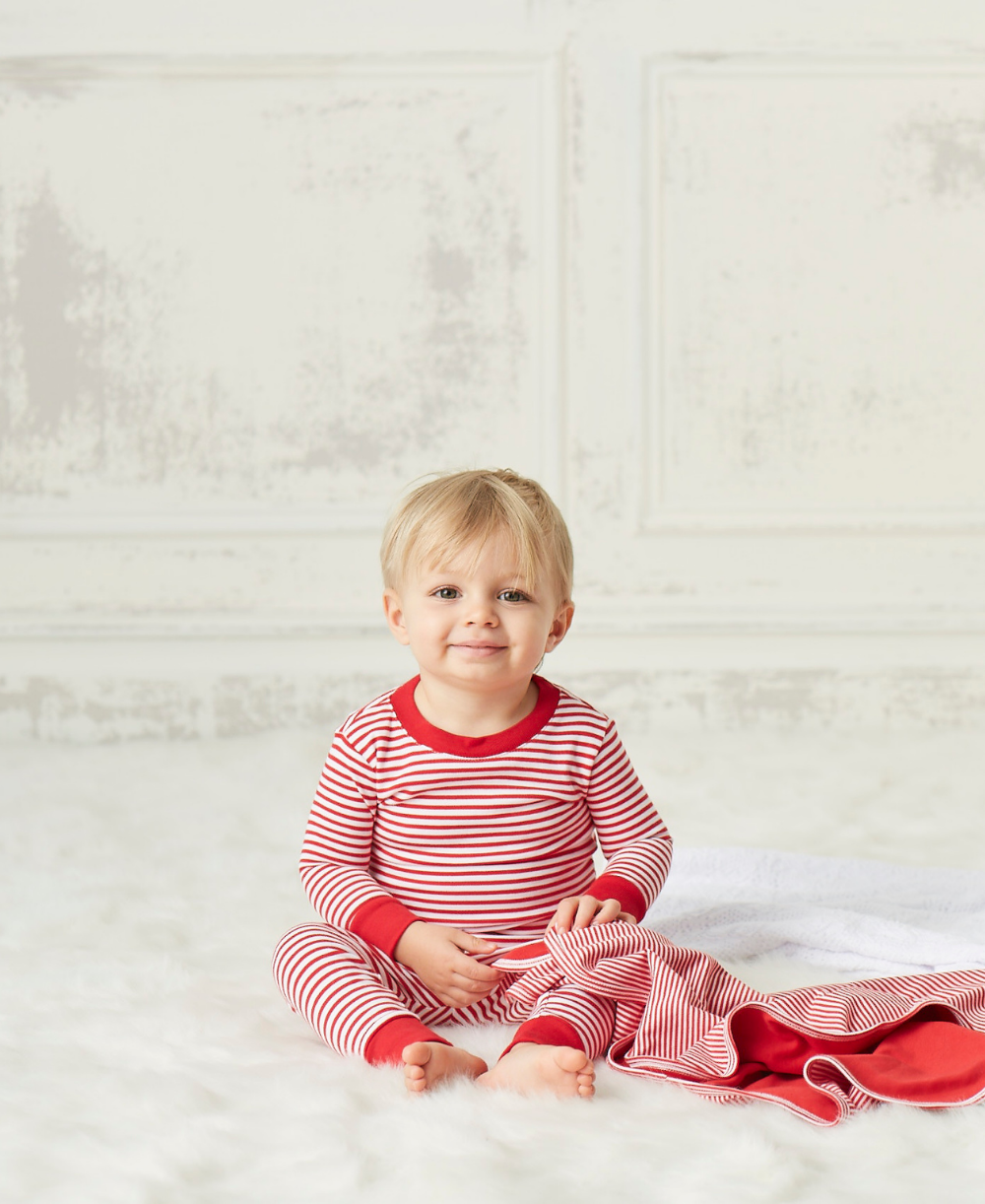 Christmas Capers Stripe Pajama Set - Kissy Kissy