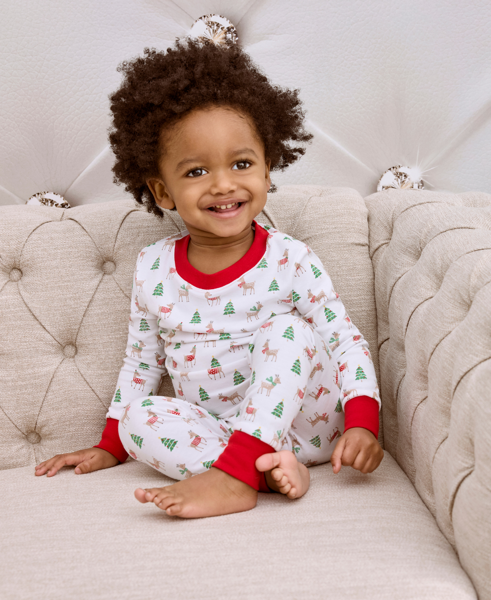 Christmas Reindeer Toddler Pajama Set - Kissy Kissy