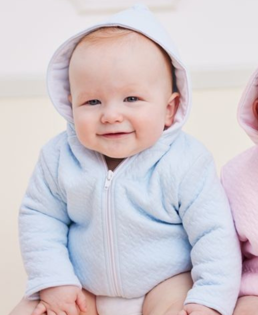 Classic Jacquards Blue Padded Jacket - Kissy Kissy