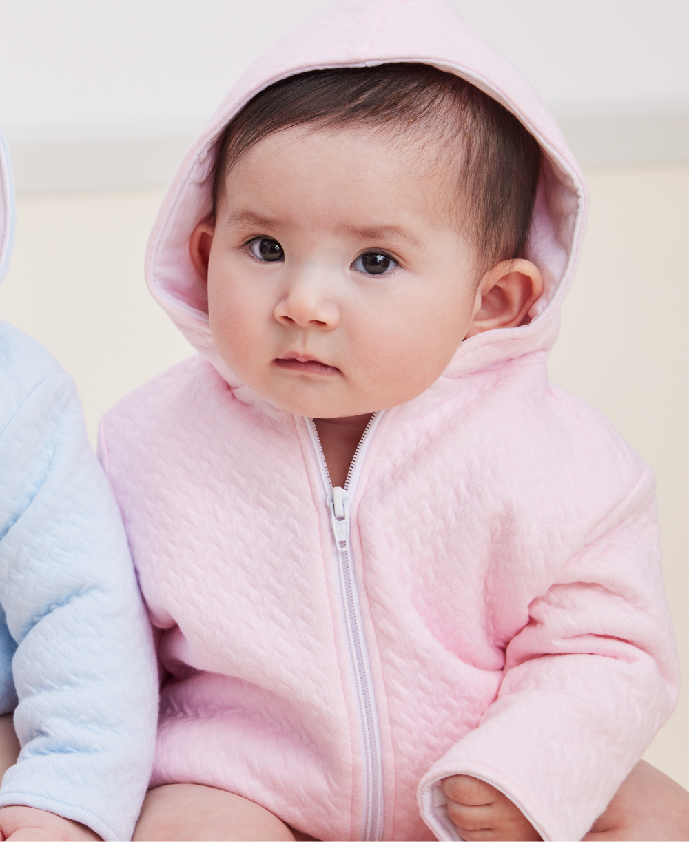 Classic Jacquards Pink Padded Zip Jacket - Kissy Kissy