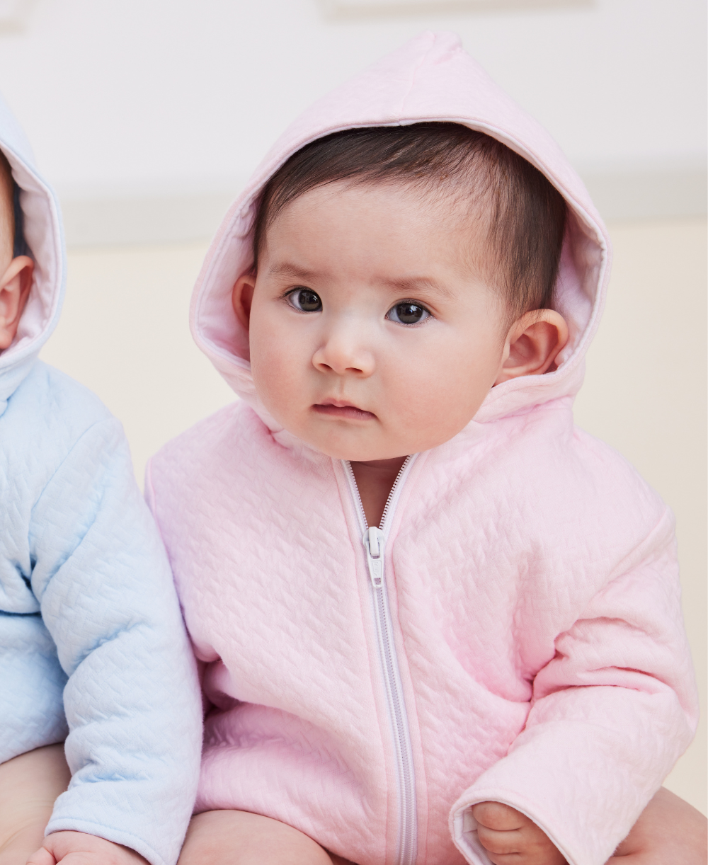 Classic Jacquards Pink Padded Zip Jacket - Kissy Kissy