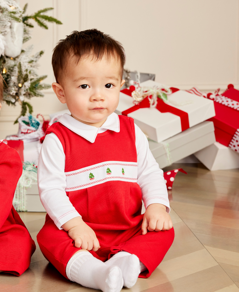 Classic Treasures Holiday 26 Christmas Tree Overall Set - Kissy Kissy