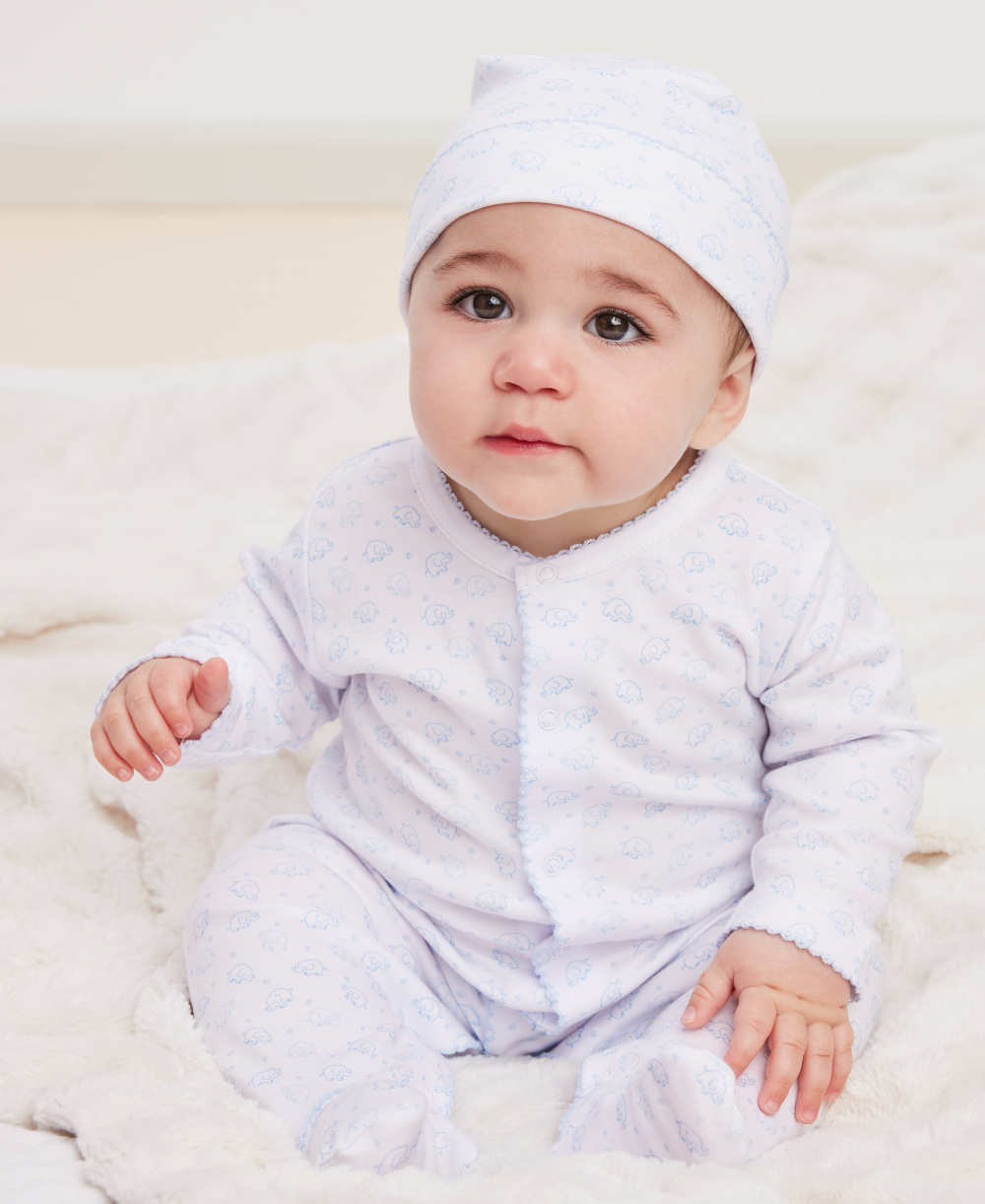 Blue Ele-Fun Footie - Kissy Kissy