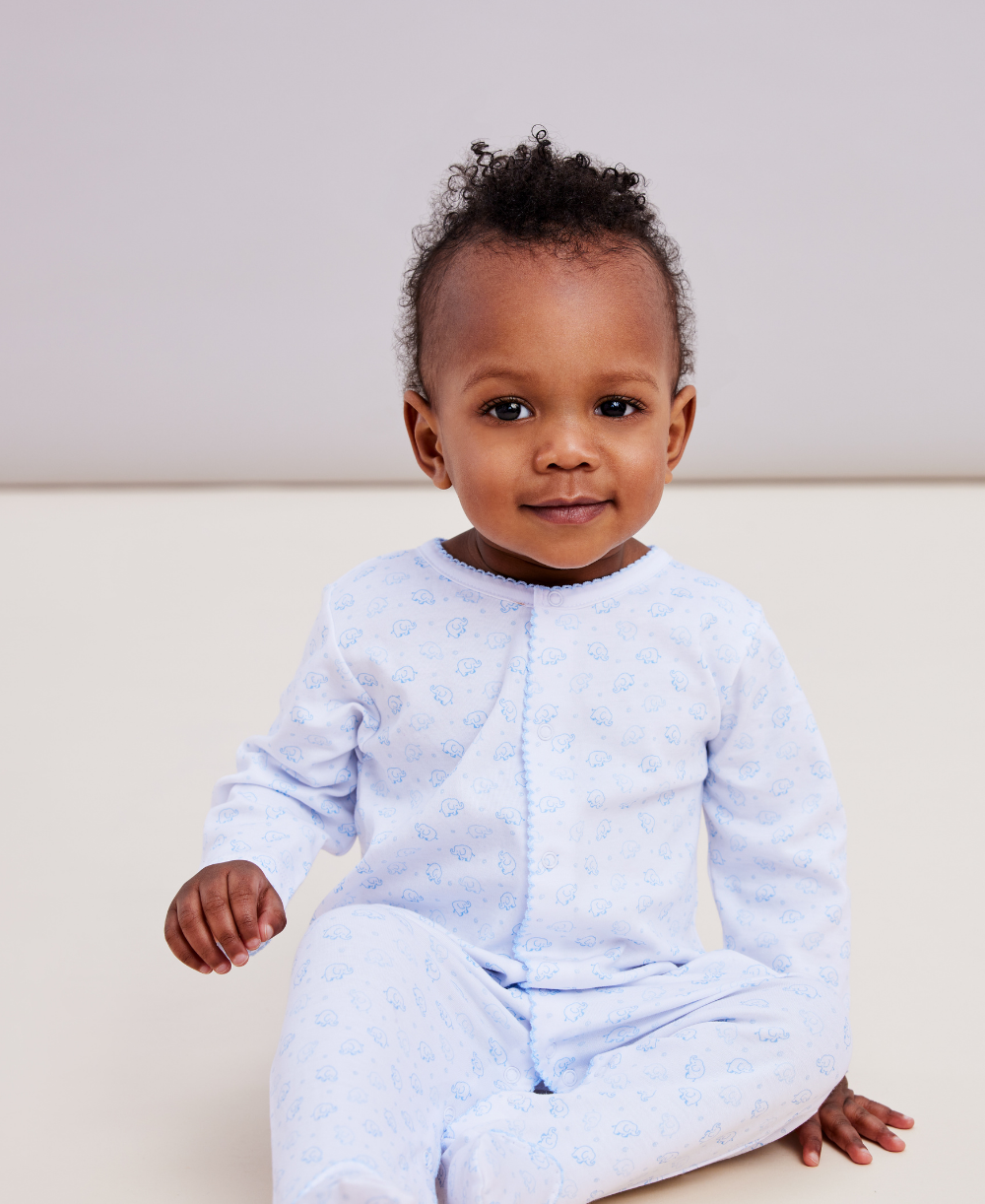 Blue Ele-Fun Footie - Kissy Kissy