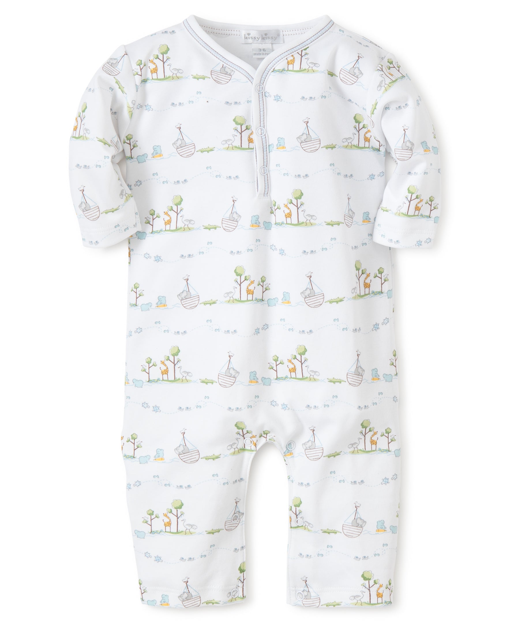 Blue Noah's Print Playsuit - Kissy Kissy