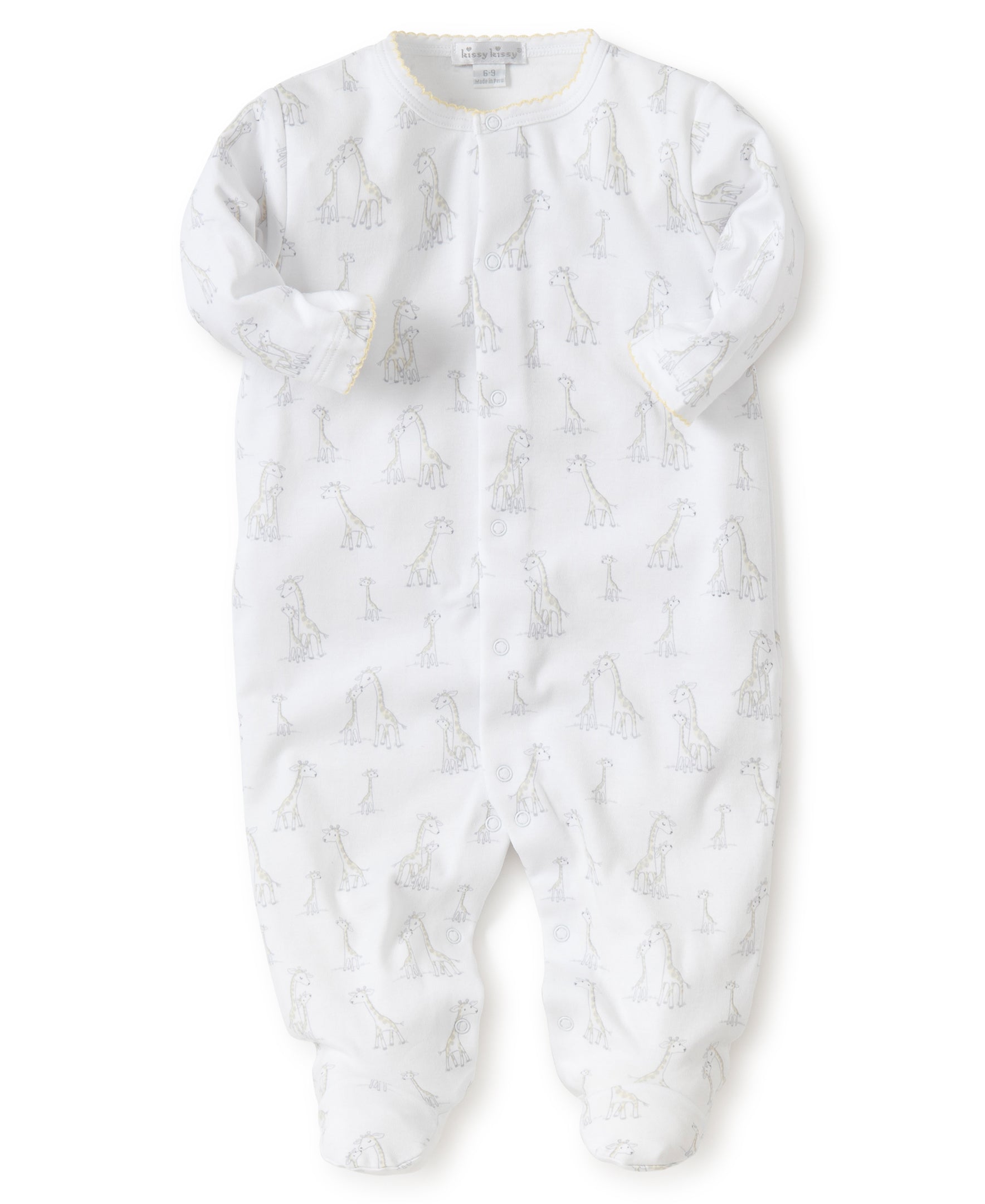 Giraffe Generations Print Footie - Kissy Kissy