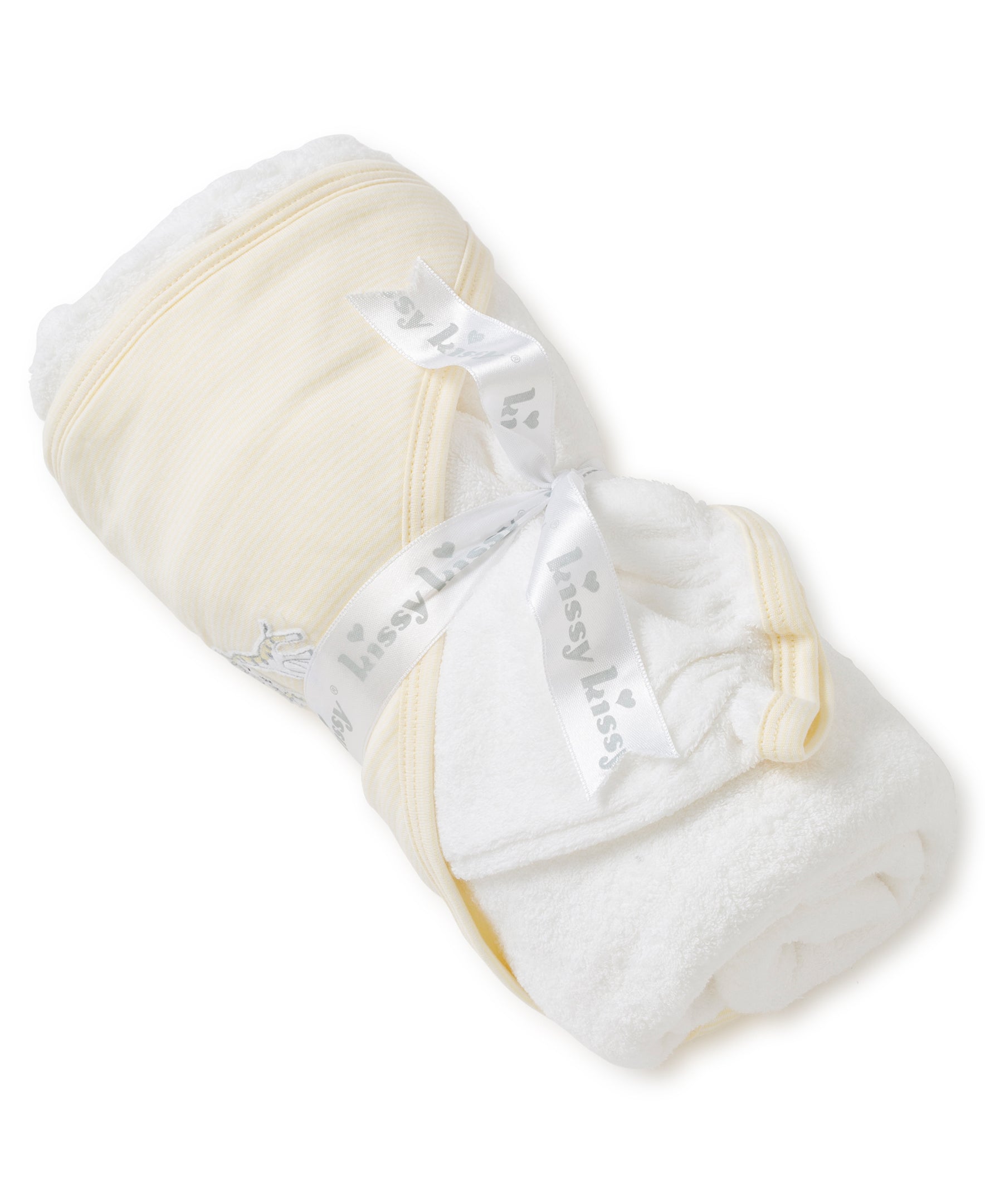 Giraffe Generations Stripe Hooded Towel & Mitt Set - Kissy Kissy