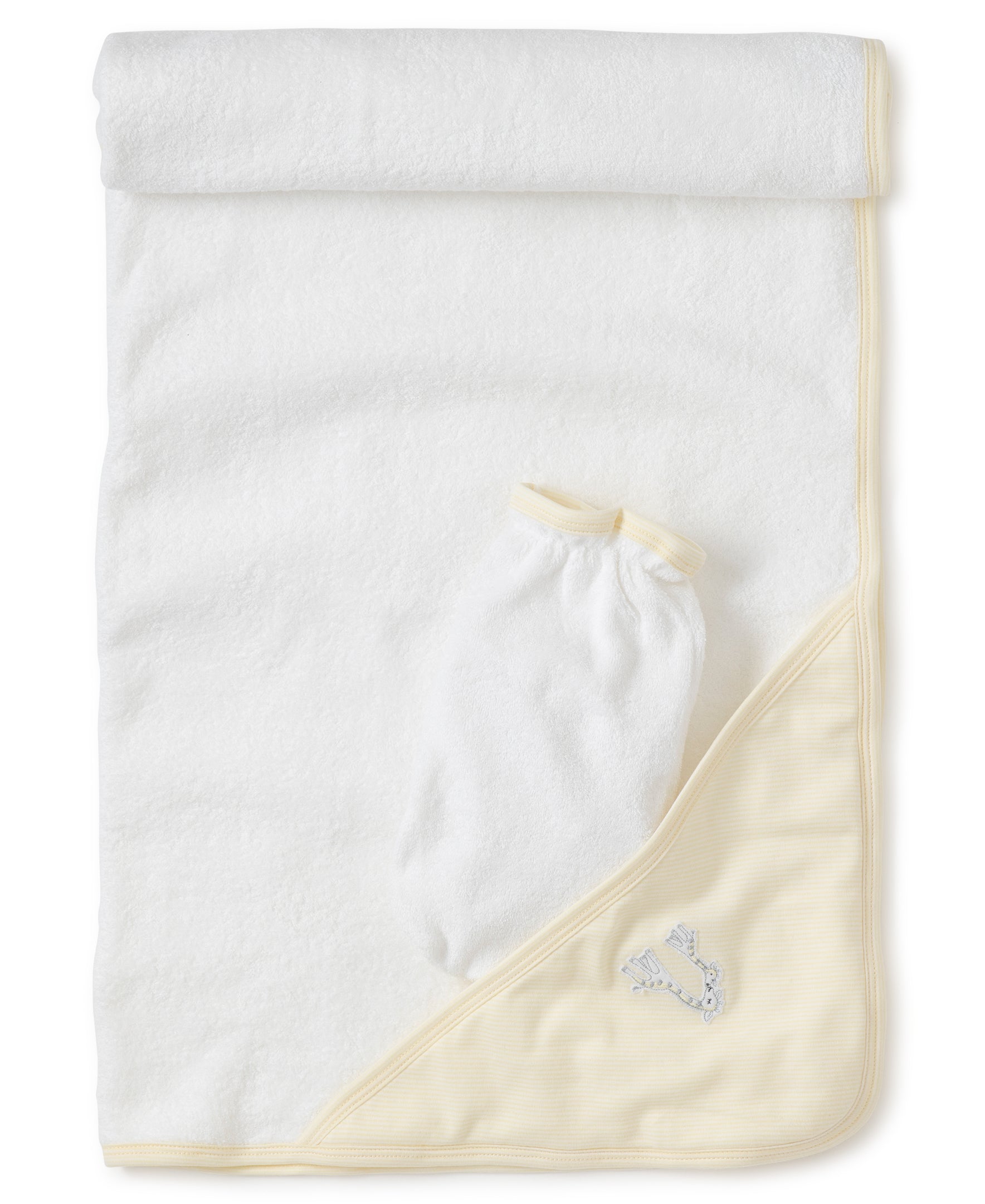 Giraffe Generations Stripe Hooded Towel & Mitt Set - Kissy Kissy