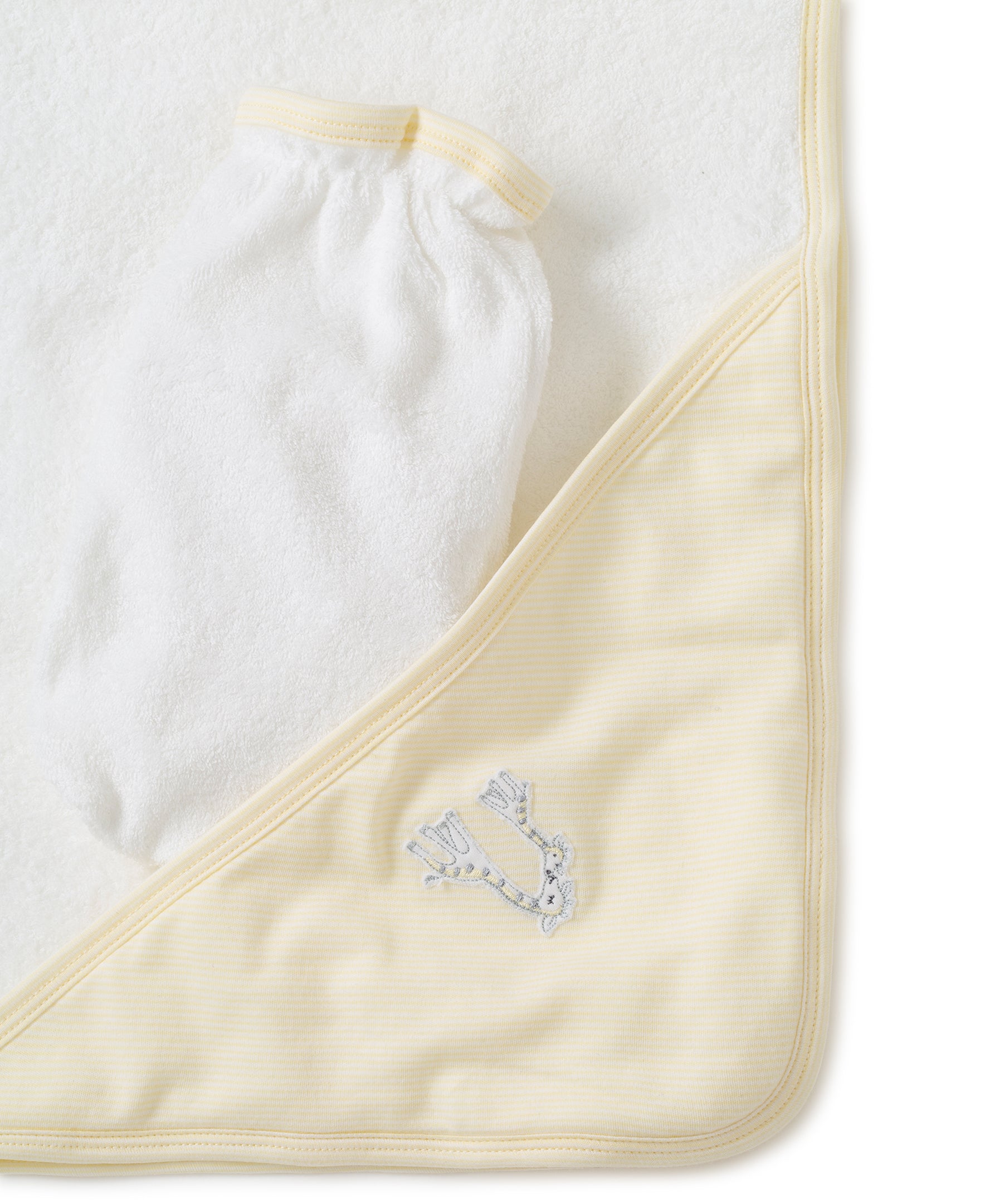 Giraffe Generations Stripe Hooded Towel & Mitt Set - Kissy Kissy