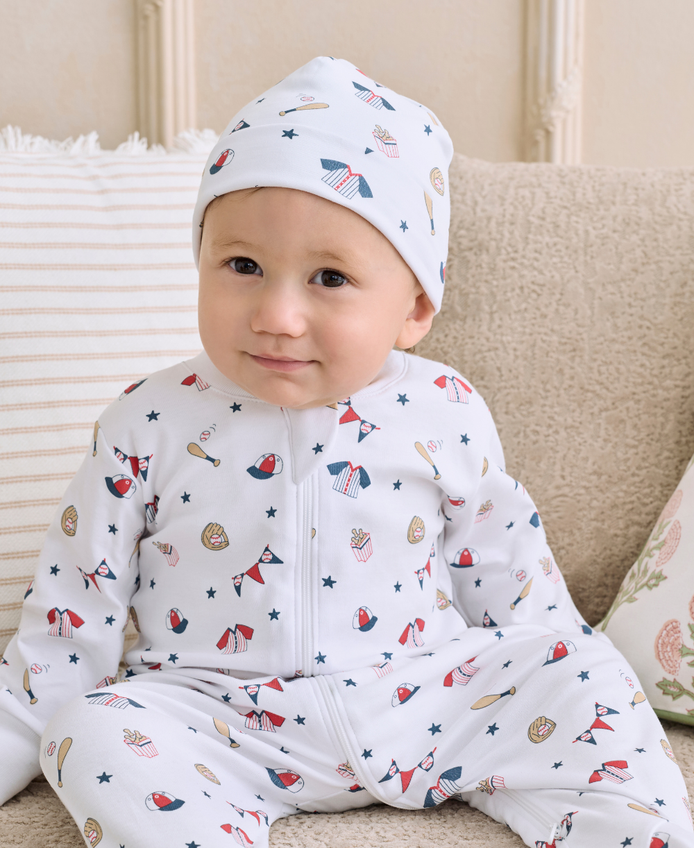 Fly Ball Zip Footie - Kissy Kissy