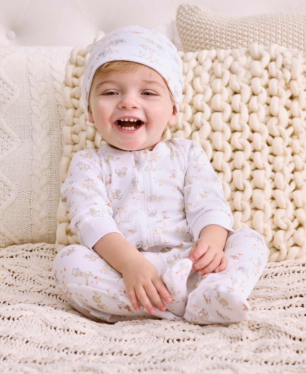 Forest Frolic Zip Footie - Kissy Kissy