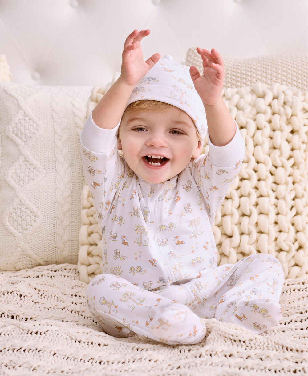 Forest Frolic Zip Footie - Kissy Kissy