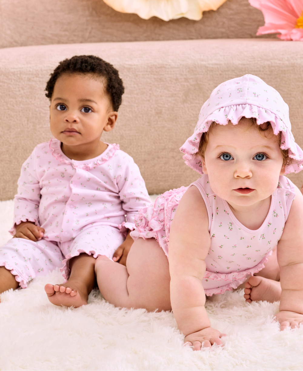 Garden Roses Pink Ruffle Bubble - Kissy Kissy