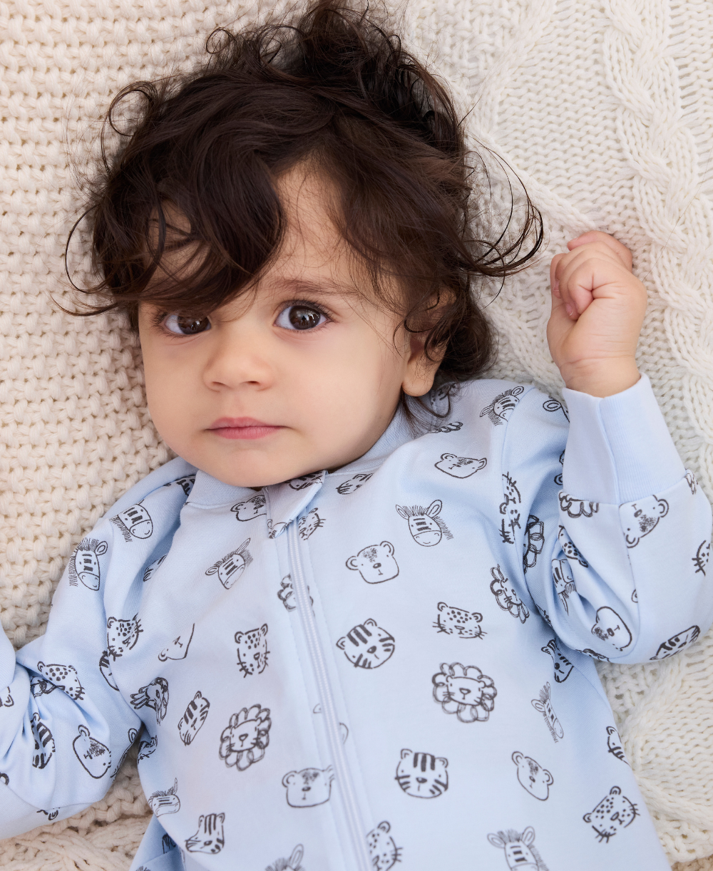 Jungle Jumble Zip Footie - Kissy Kissy