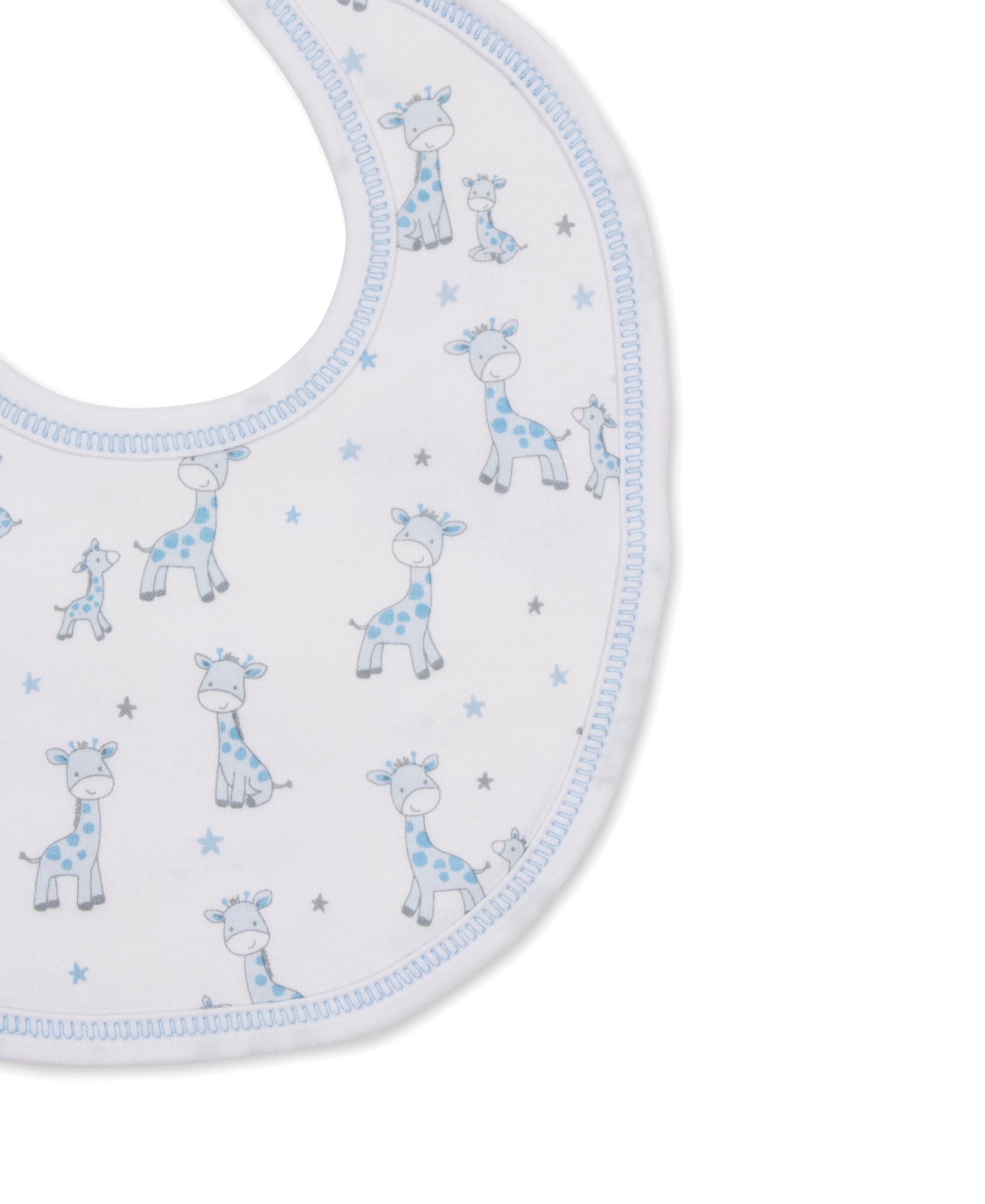 Just Giraffes Blue Bib - Kissy Kissy