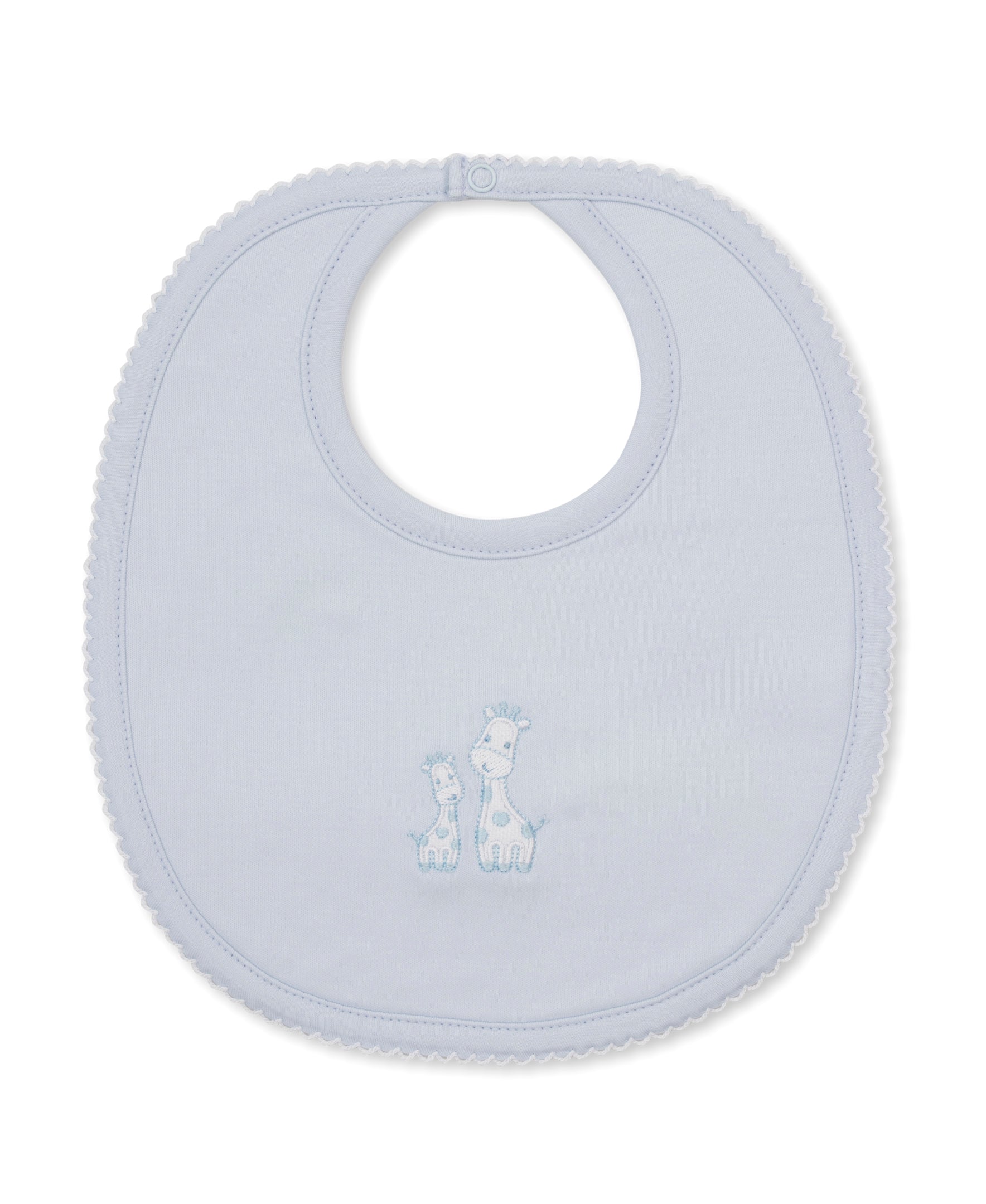 Giraffe Laughs Blue Bib - Kissy Kissy