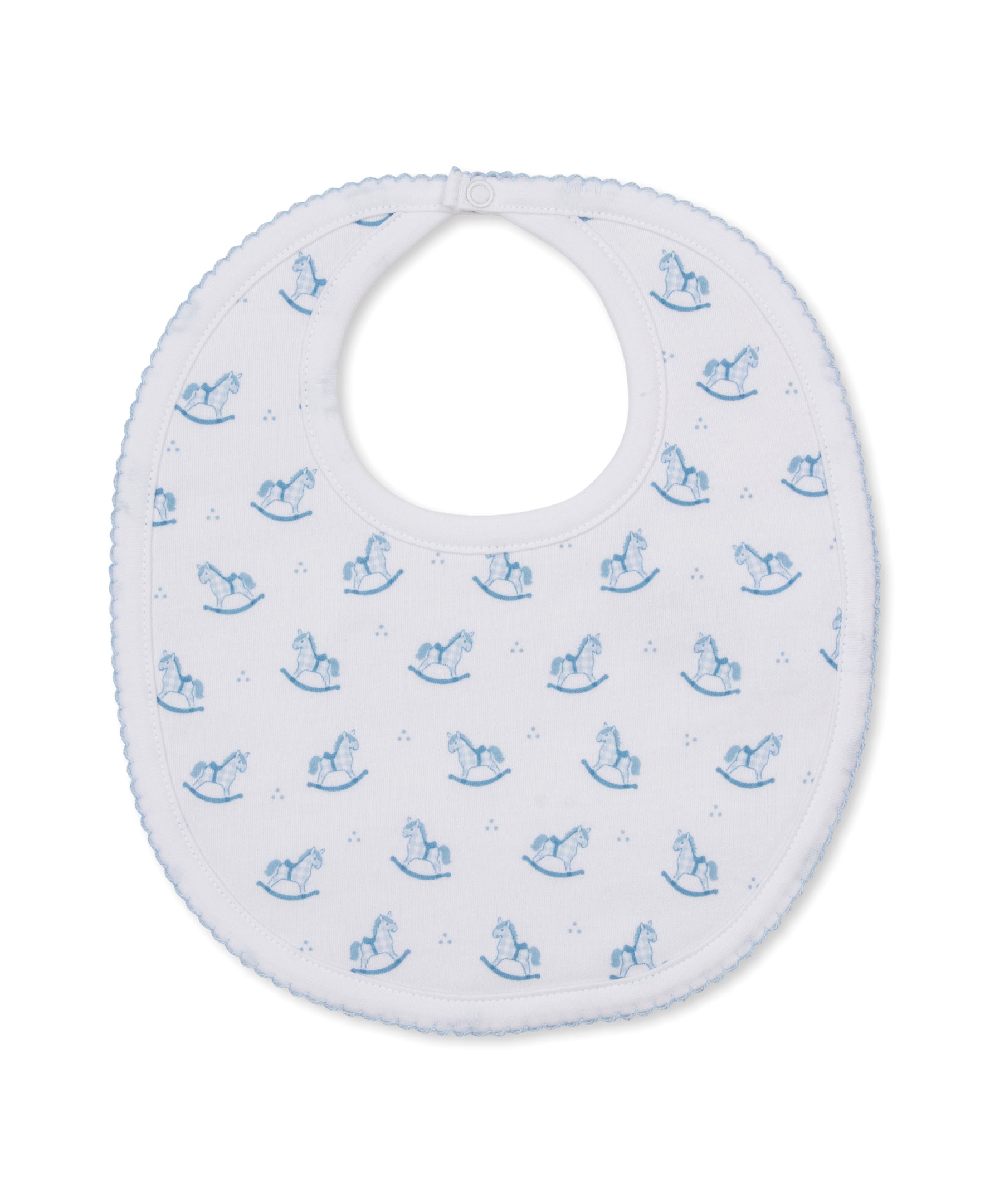 Gingham Rockers Blue Bib