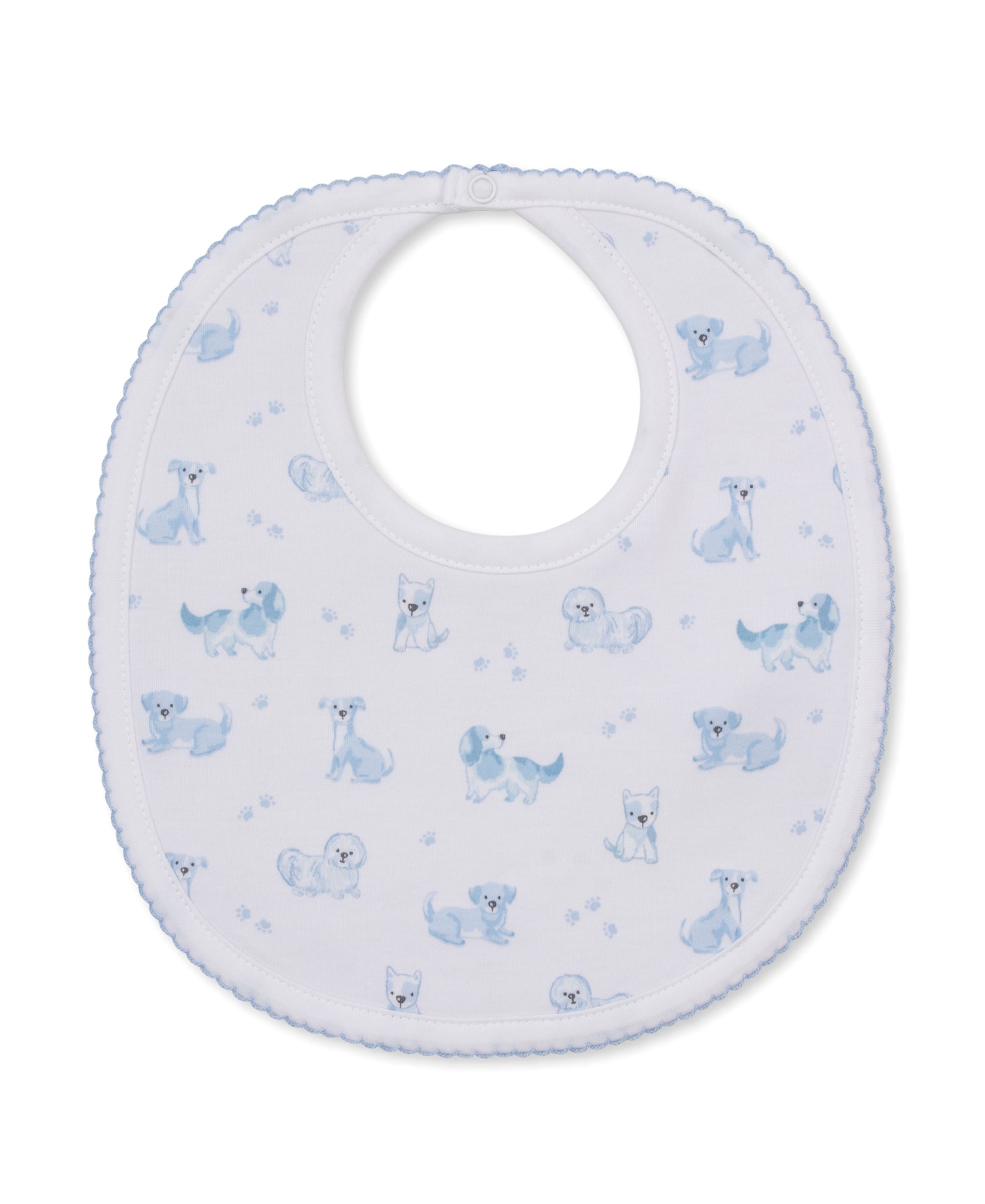 Puppy Paws Blue Bib - Kissy Kissy