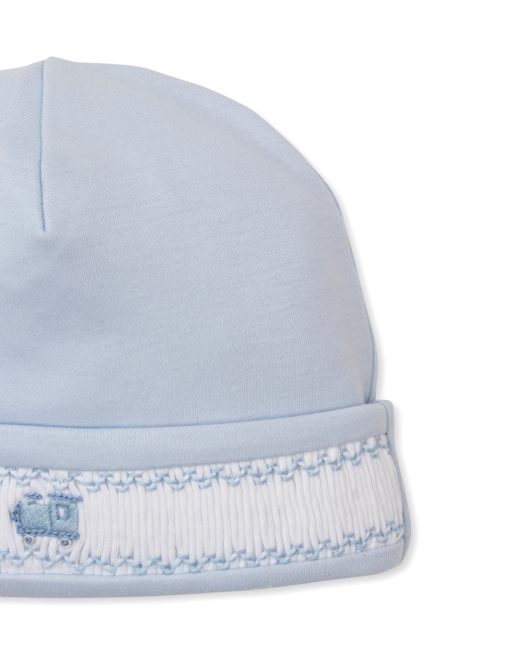 CLB Fall Medley 25 Blue Hand Smocked Hat - Kissy Kissy